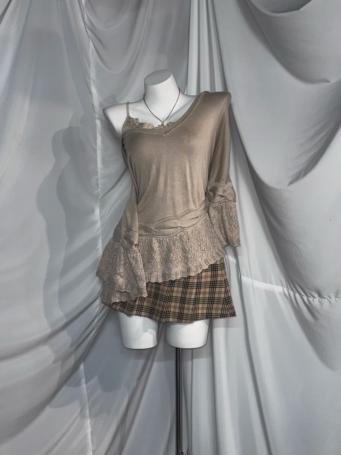 세실맥비 잉그니 쿠루미깔 라떼 니혼진 갸루 코디세트  상품이미지3