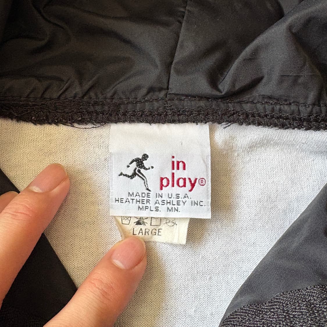 90년대 미국 생산 블랙 블랙 웜업 자켓 상품이미지7