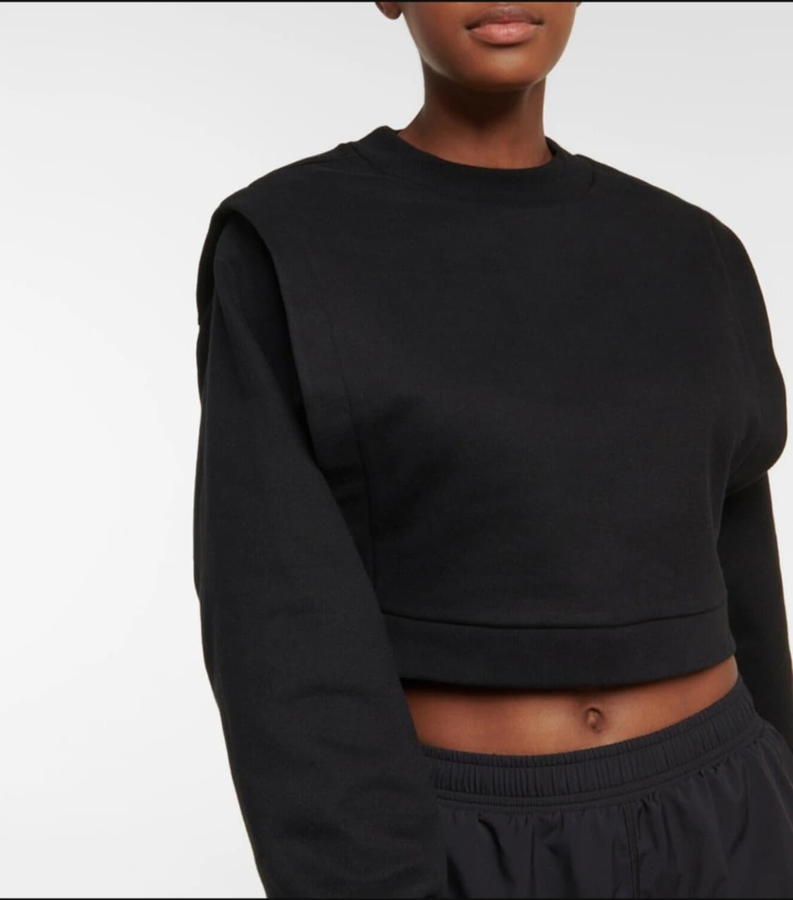 새상품)alo 크롭드 커버업 맨투맨 상품이미지1