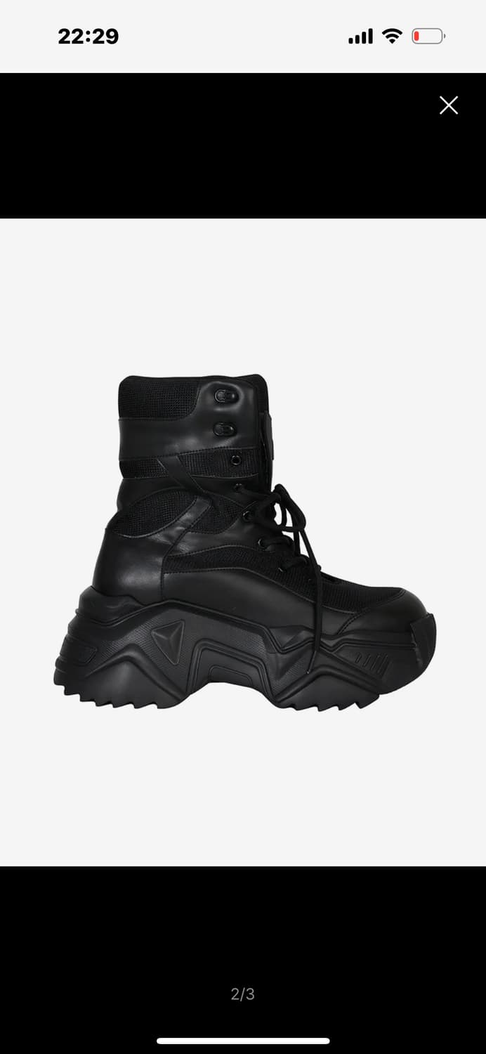 yeel PLATFORM BOOTS SNEAKERS BLACK 상품이미지2