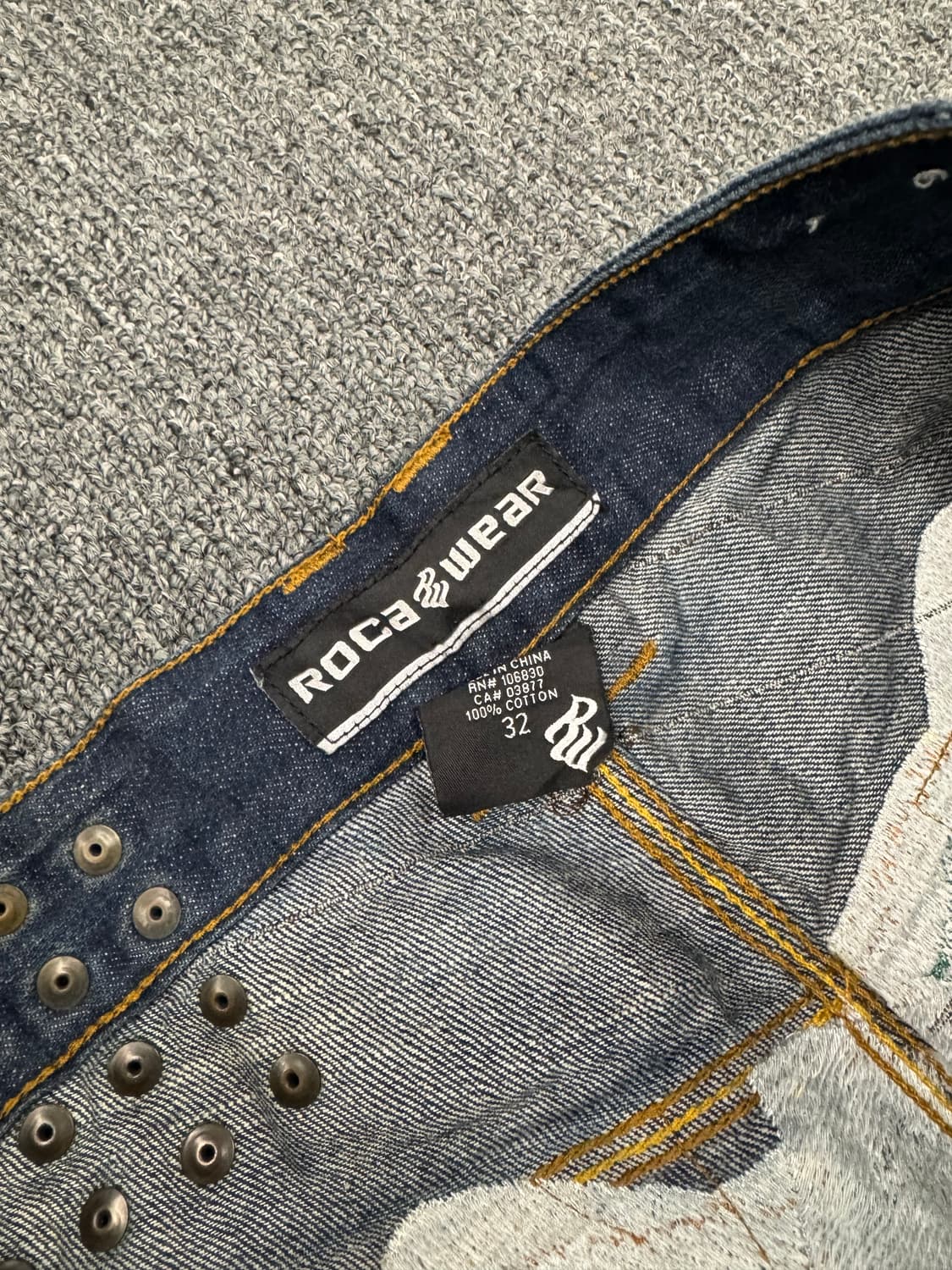 로카웨어 빈티지 자수 올드스쿨 힙합팬츠 상품이미지4