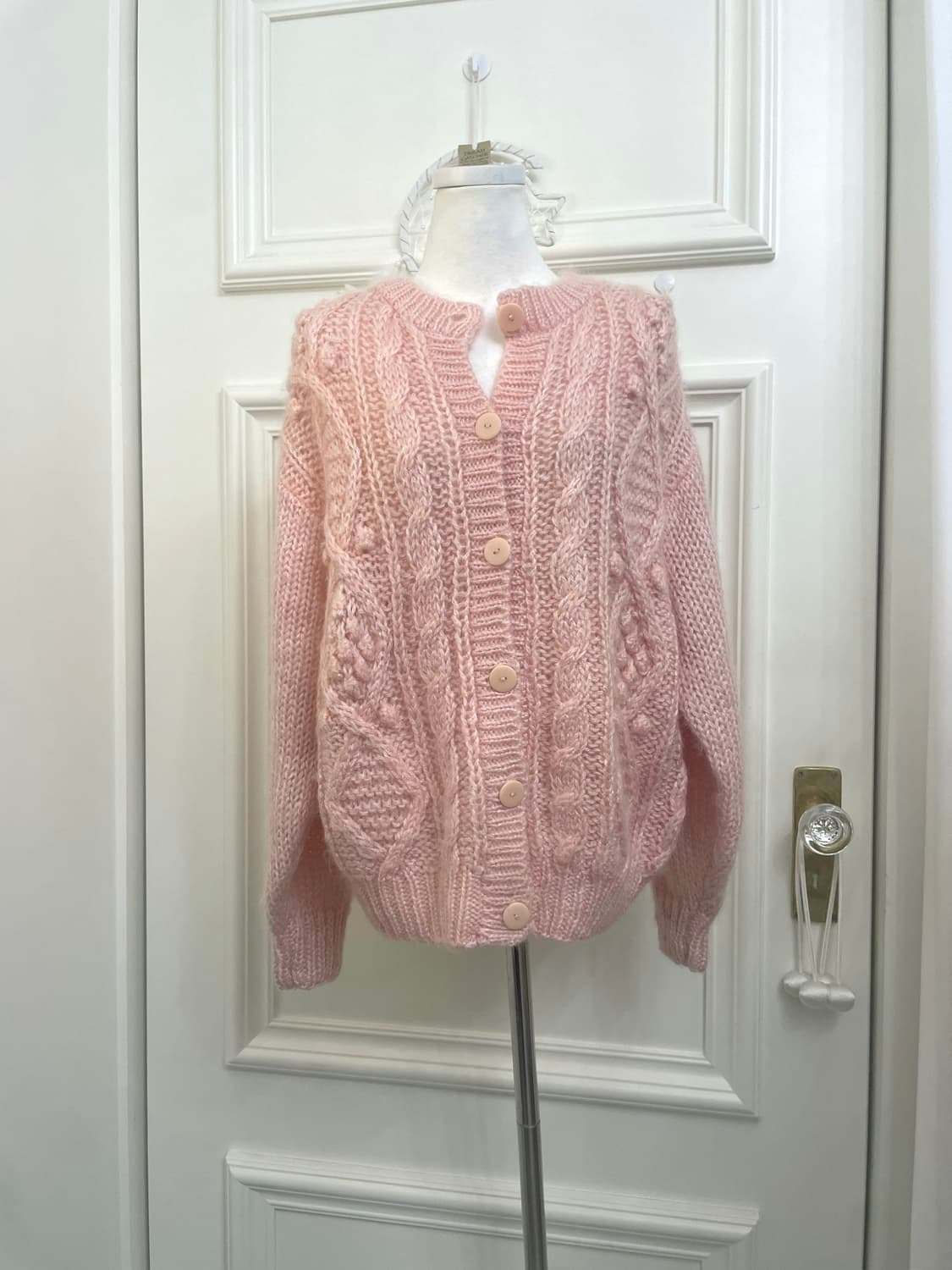 coral cute mori sweater cardigan 상품이미지1