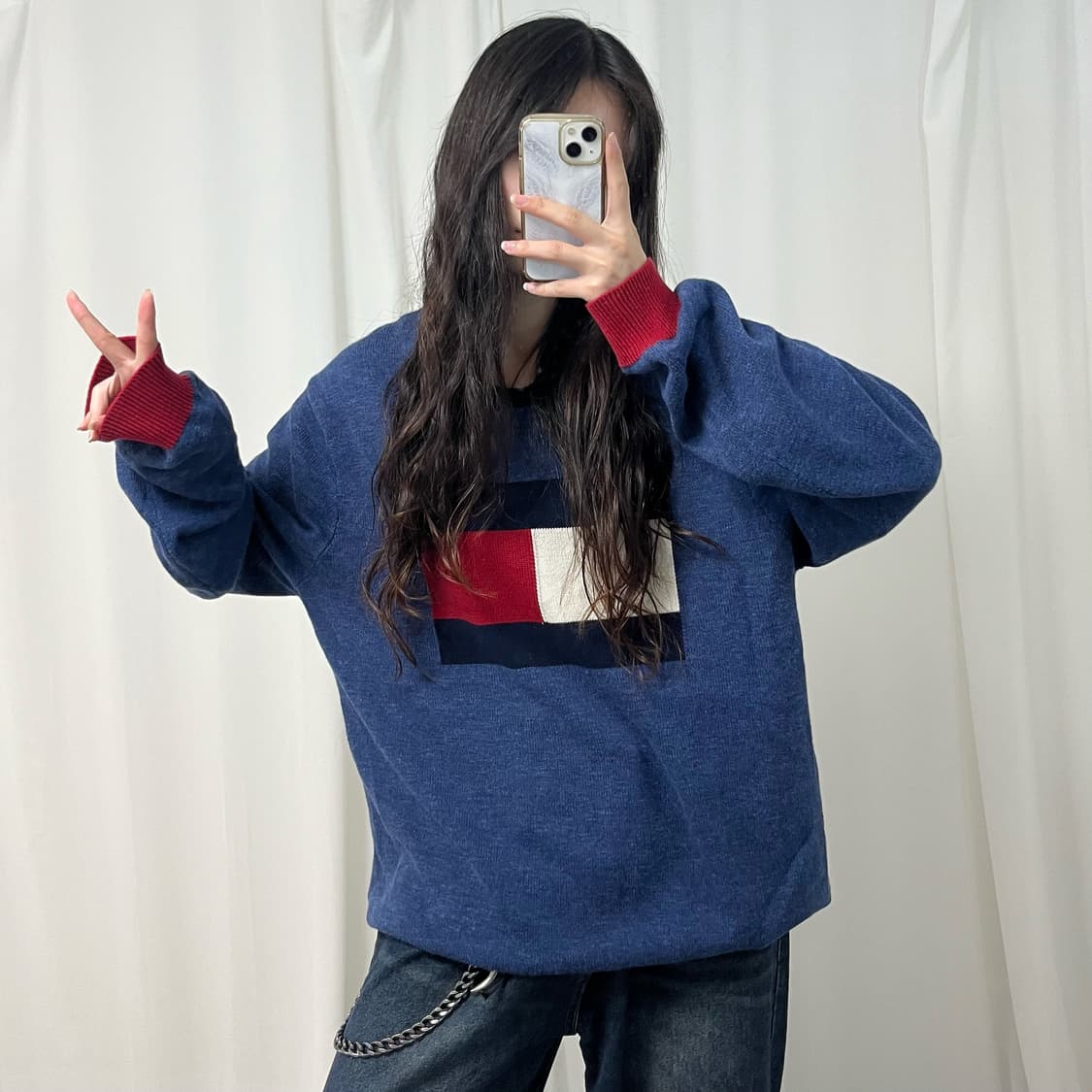 Tommy Hilfiger navy knit  상품이미지2