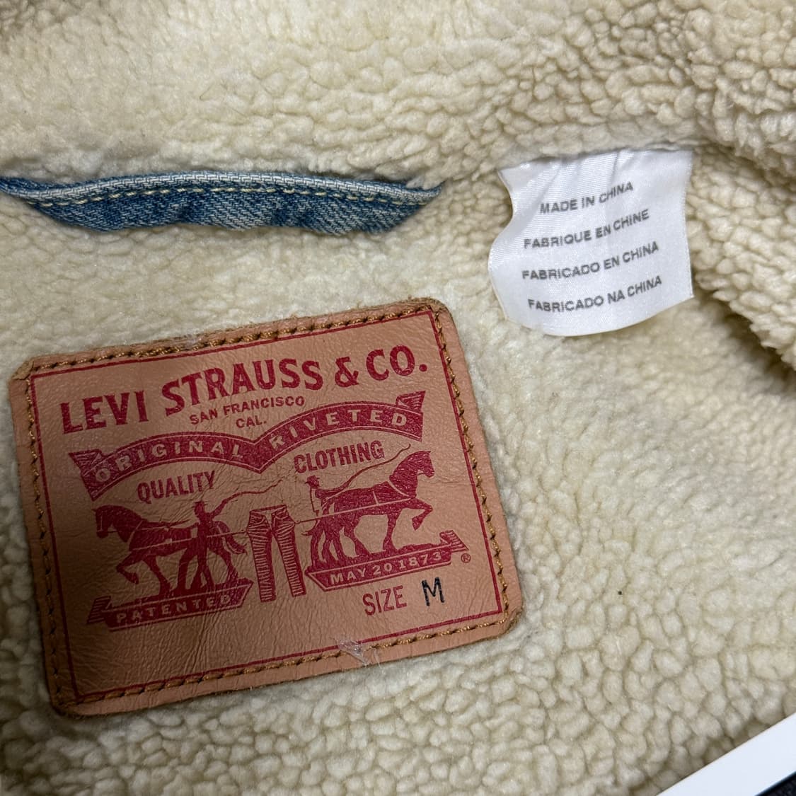 리바이스 오리지널 쉐르파 데님 트러커 자켓 상품이미지7