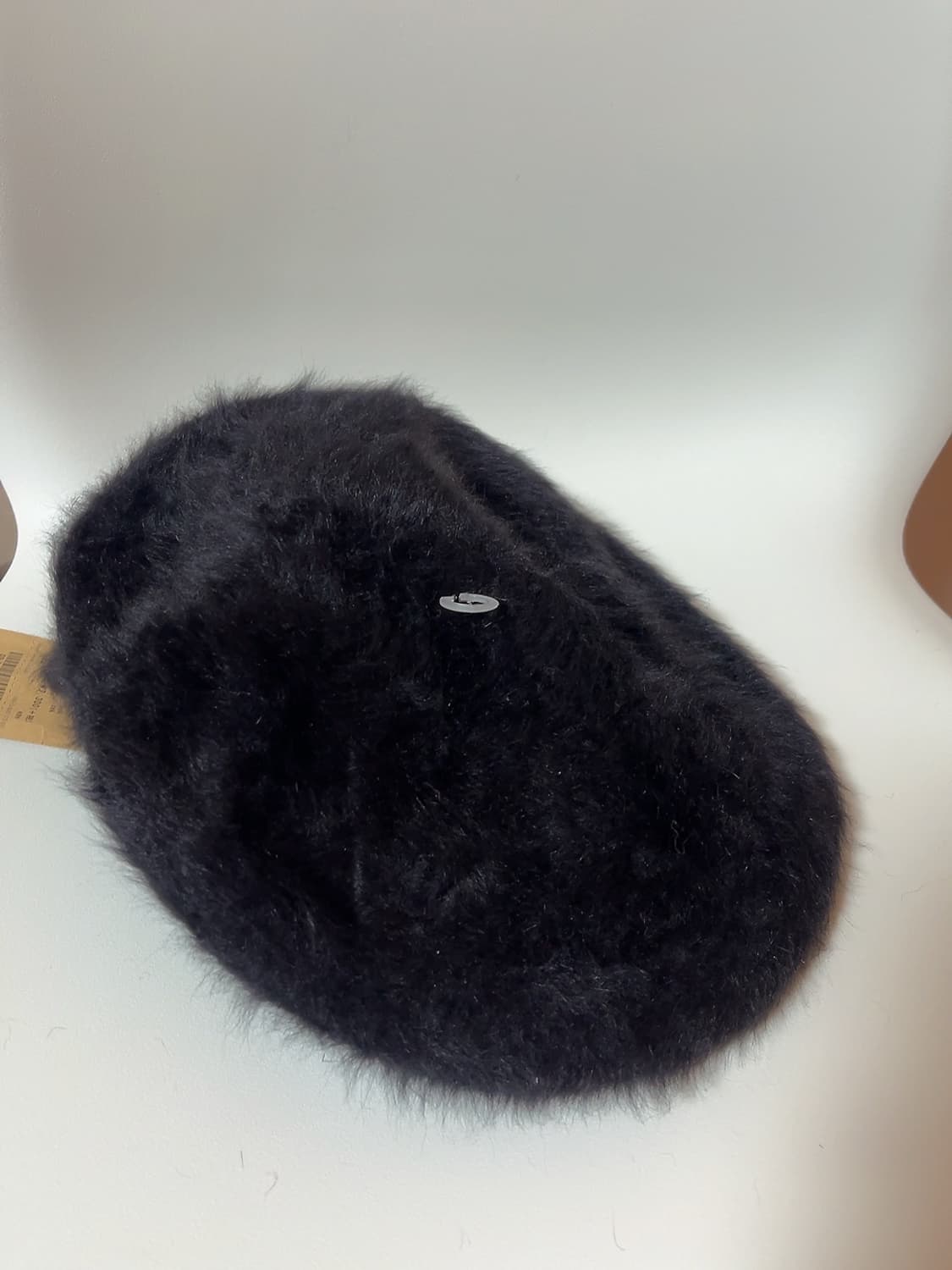 캉골 헌팅캡 앙고라 퍼 블랙M 상품이미지3