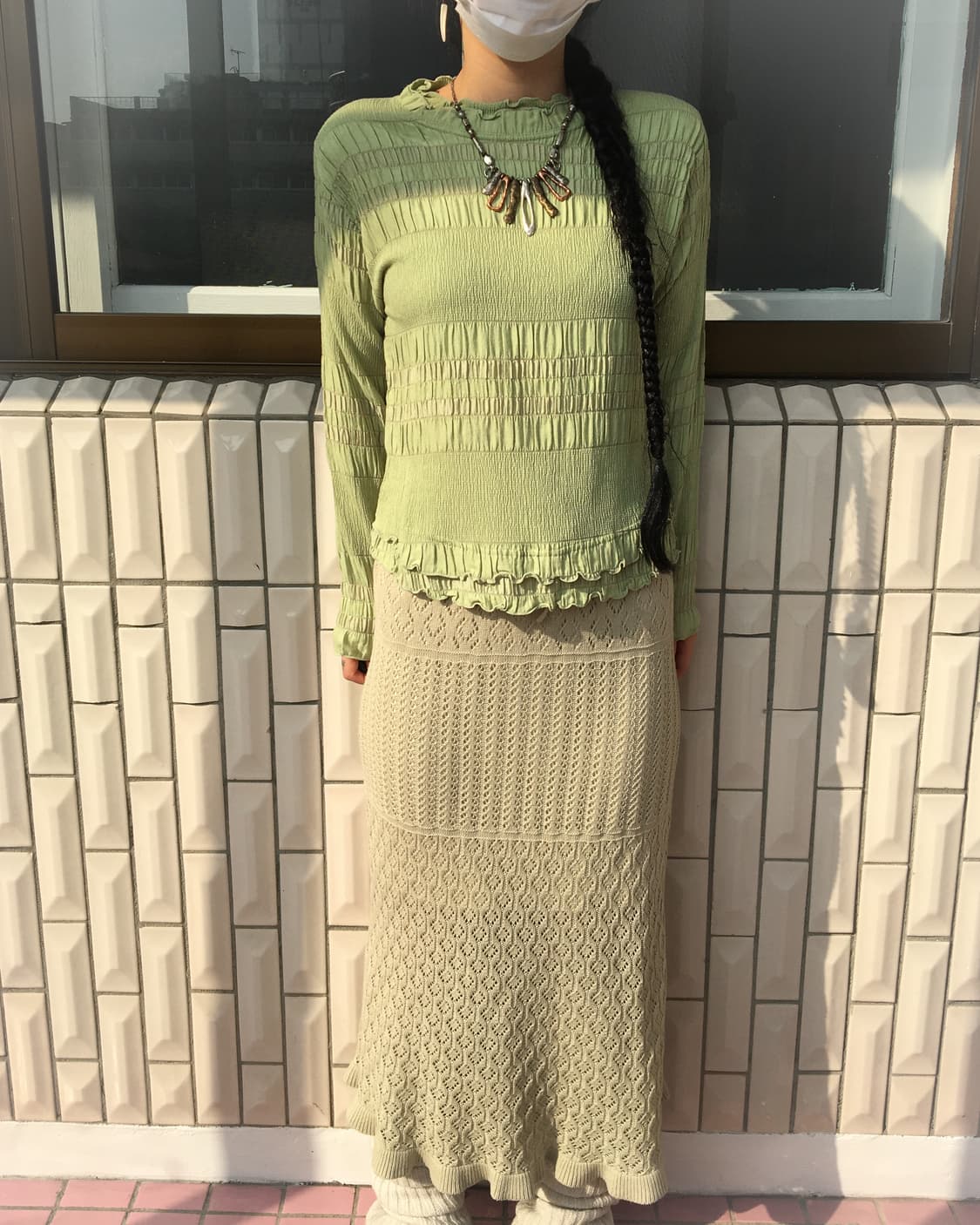 Crochet long skirt 상품이미지5