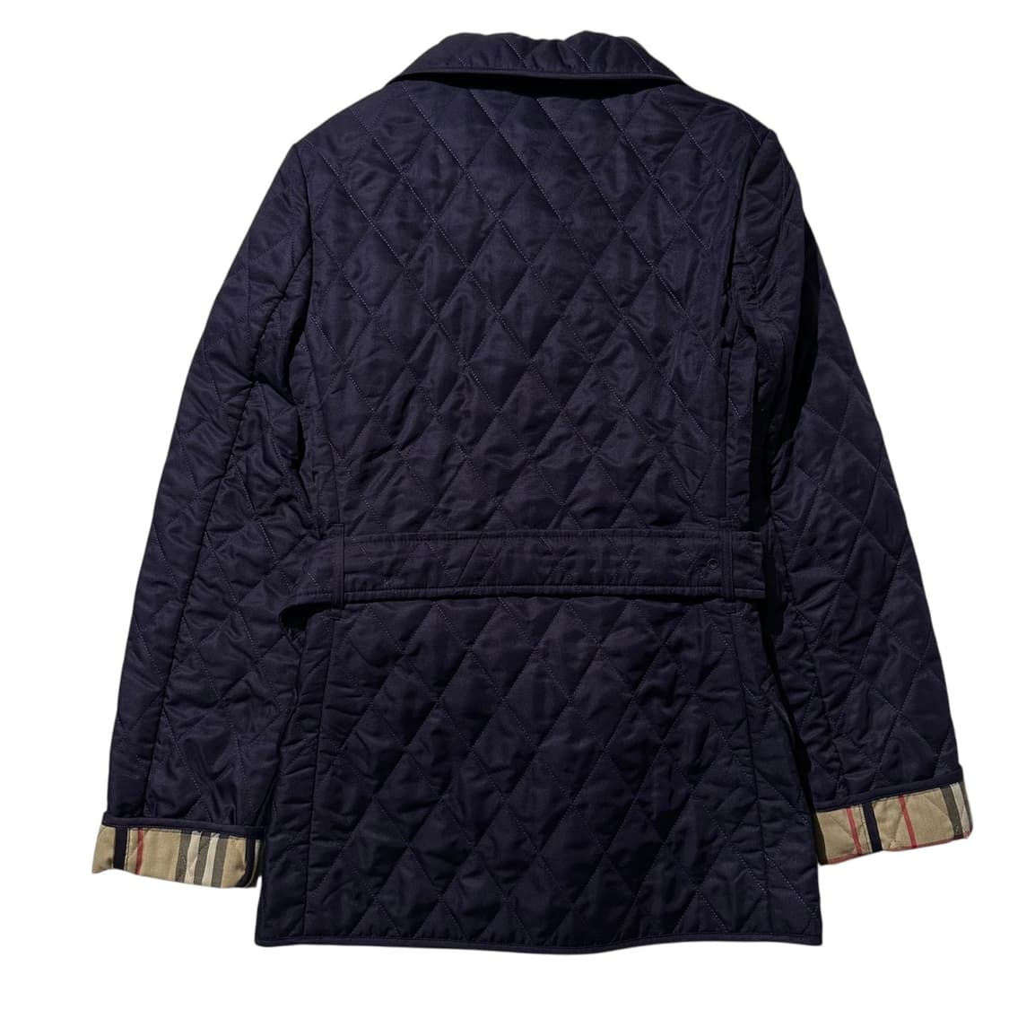 버버리 노바체크 라이닝 벨티드 퀼팅 자켓 상품이미지2