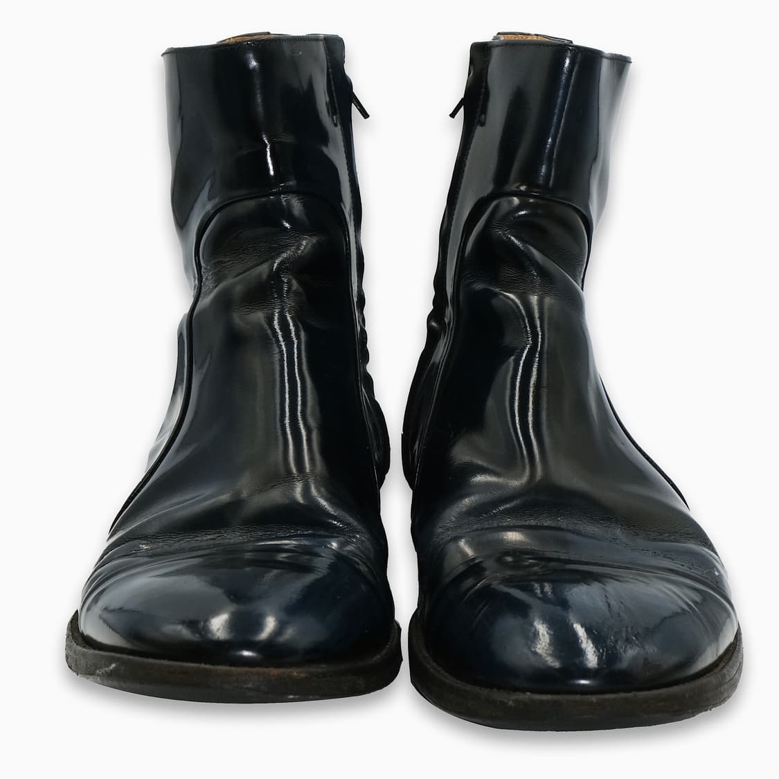 메종 마틴 마르지엘라 폴리시드 레더 사이드 지퍼 부츠 43(280) BT 상품이미지2