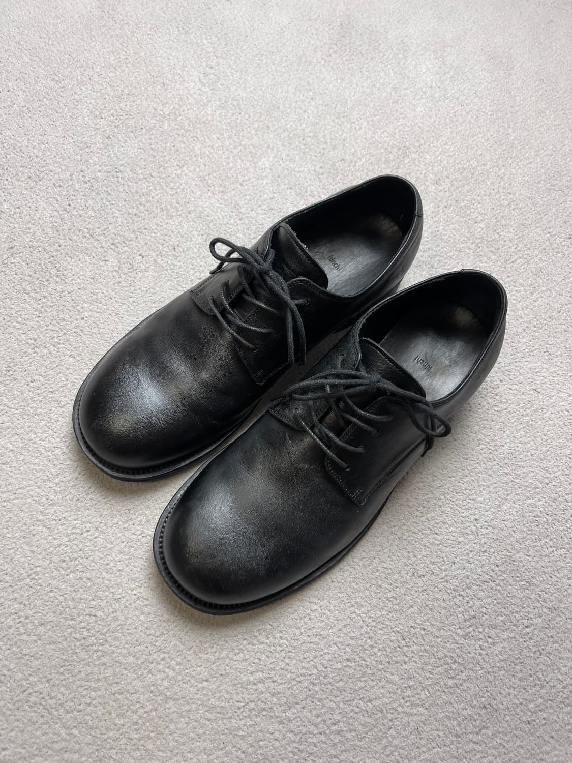 [255] 킨치 더비슈즈 808 블랙 상품이미지1