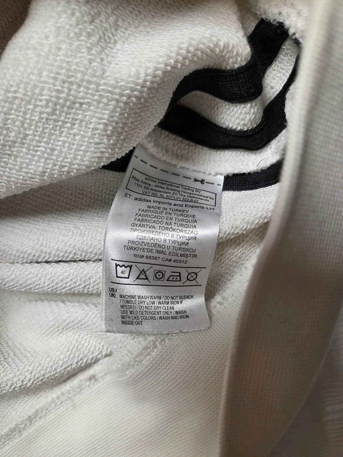 아디다스 알렉산더 왕 후드티 M 아이보리 상품이미지4