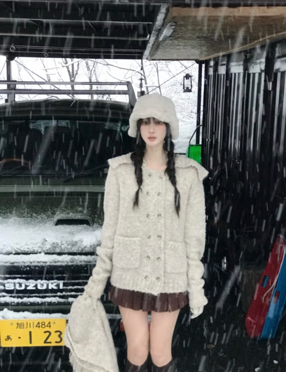 라벨르블랑 더블 세일러 니트 코코아 상품이미지1