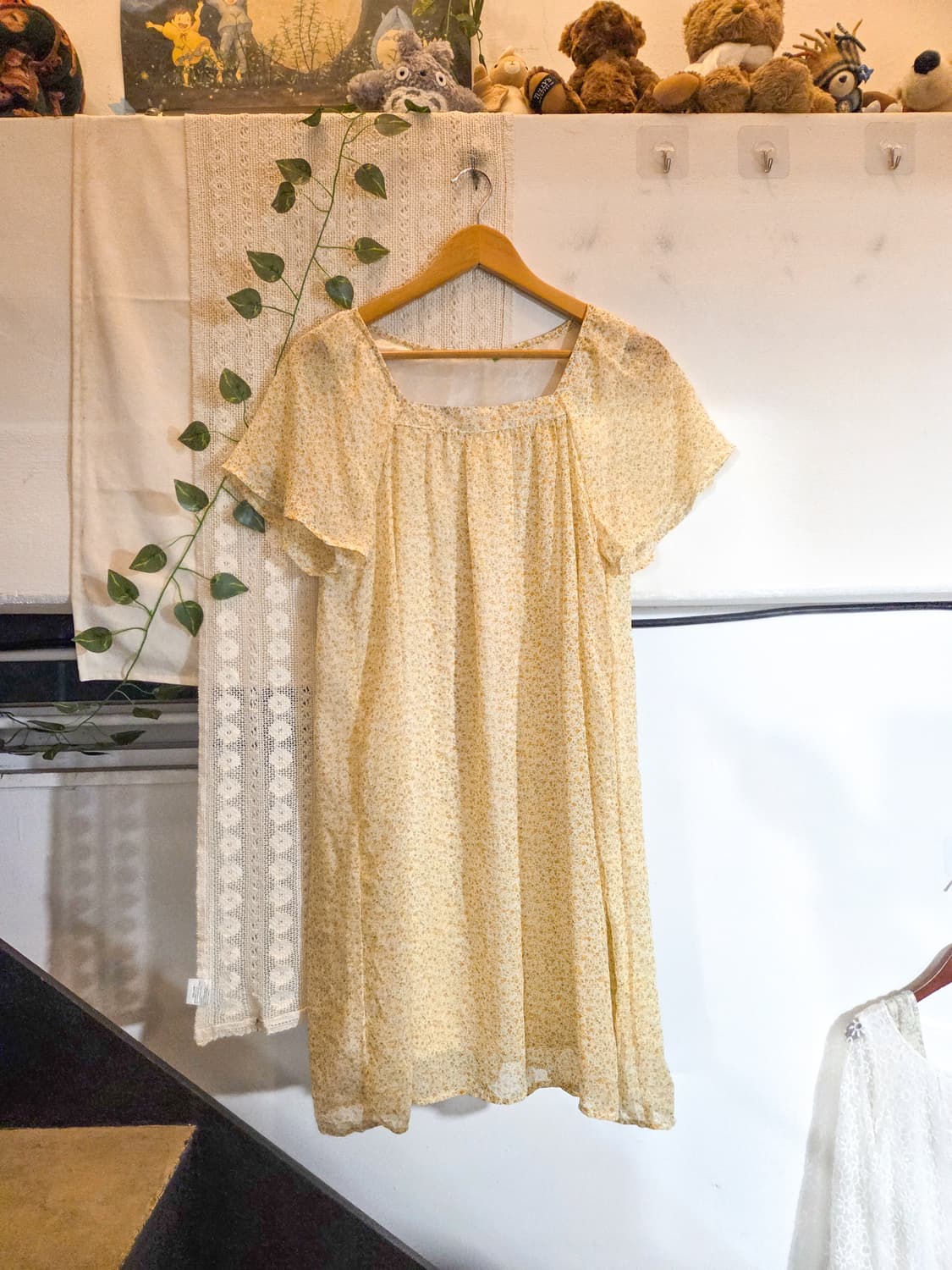 잔꽃 반팔 원피스 상품이미지1