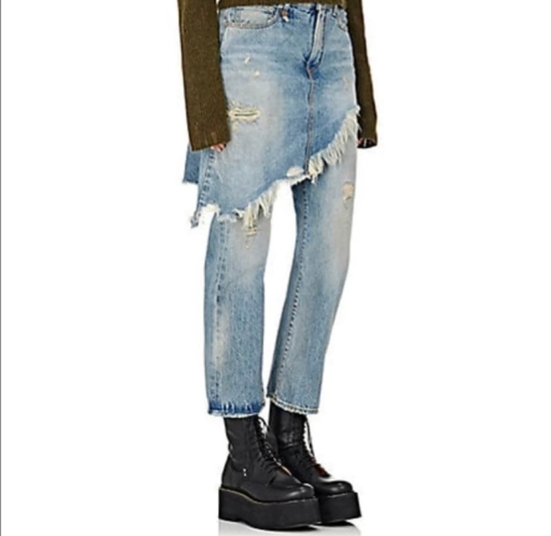 R13 레이어드 데님 팬츠 상품이미지1