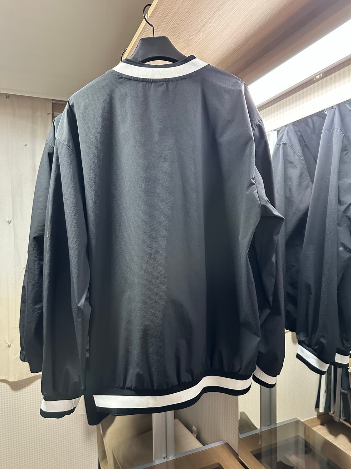 롯데자이언츠 클래식 클럽 맨투맨 바람막이 블랙 120 4XL 상품이미지5