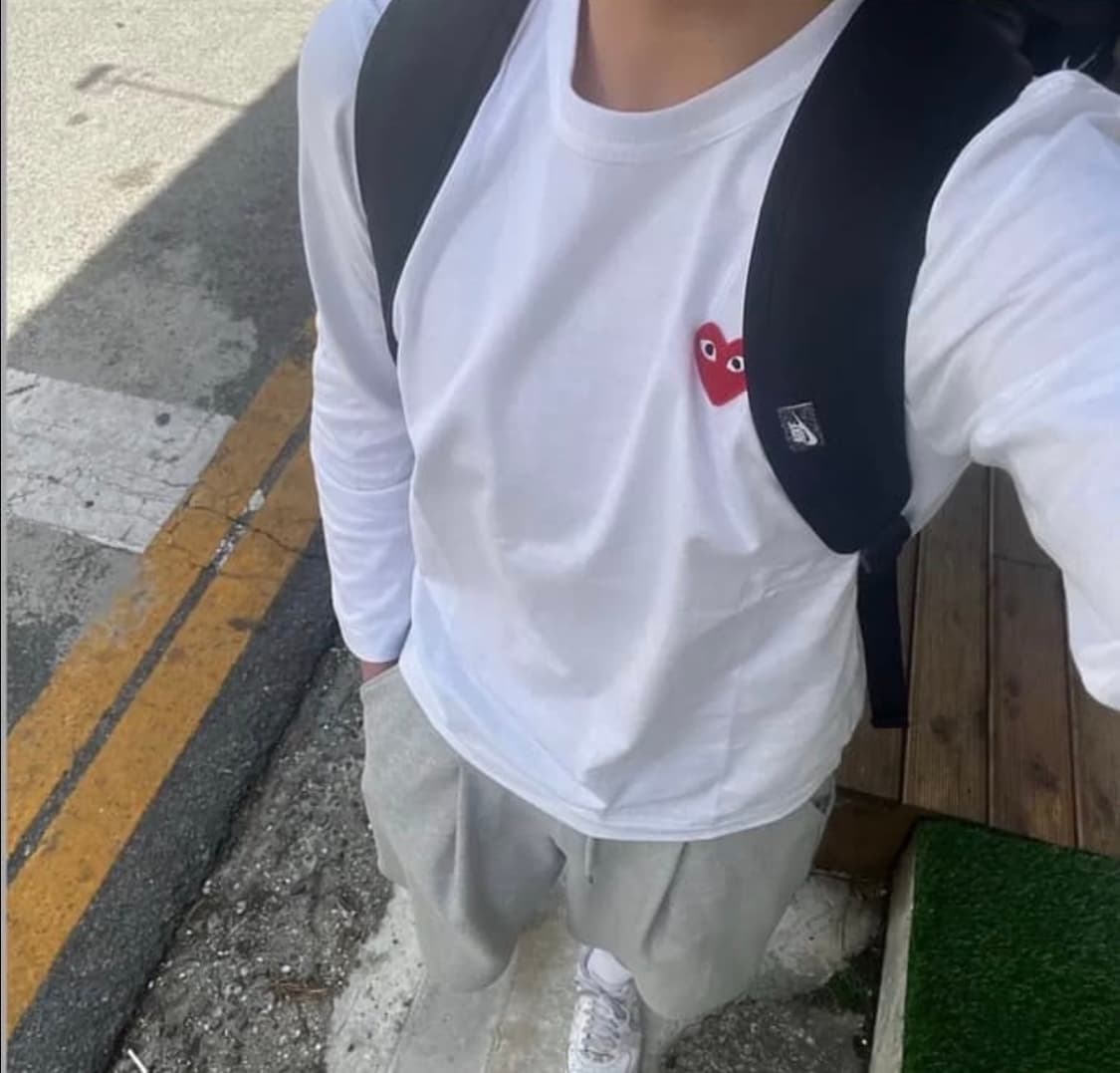 🔥[무료배송/새상품]🔥꼼데가르송 남녀공용 롱슬리브 2 colors 상품이미지8