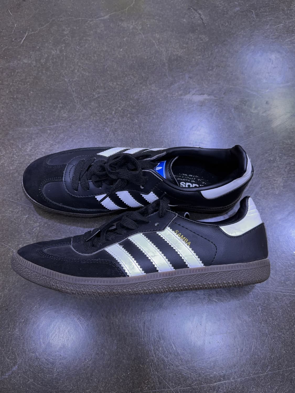 아디다스 OG 삼바 스니커즈 블랙 화이트 검 265 상품이미지6