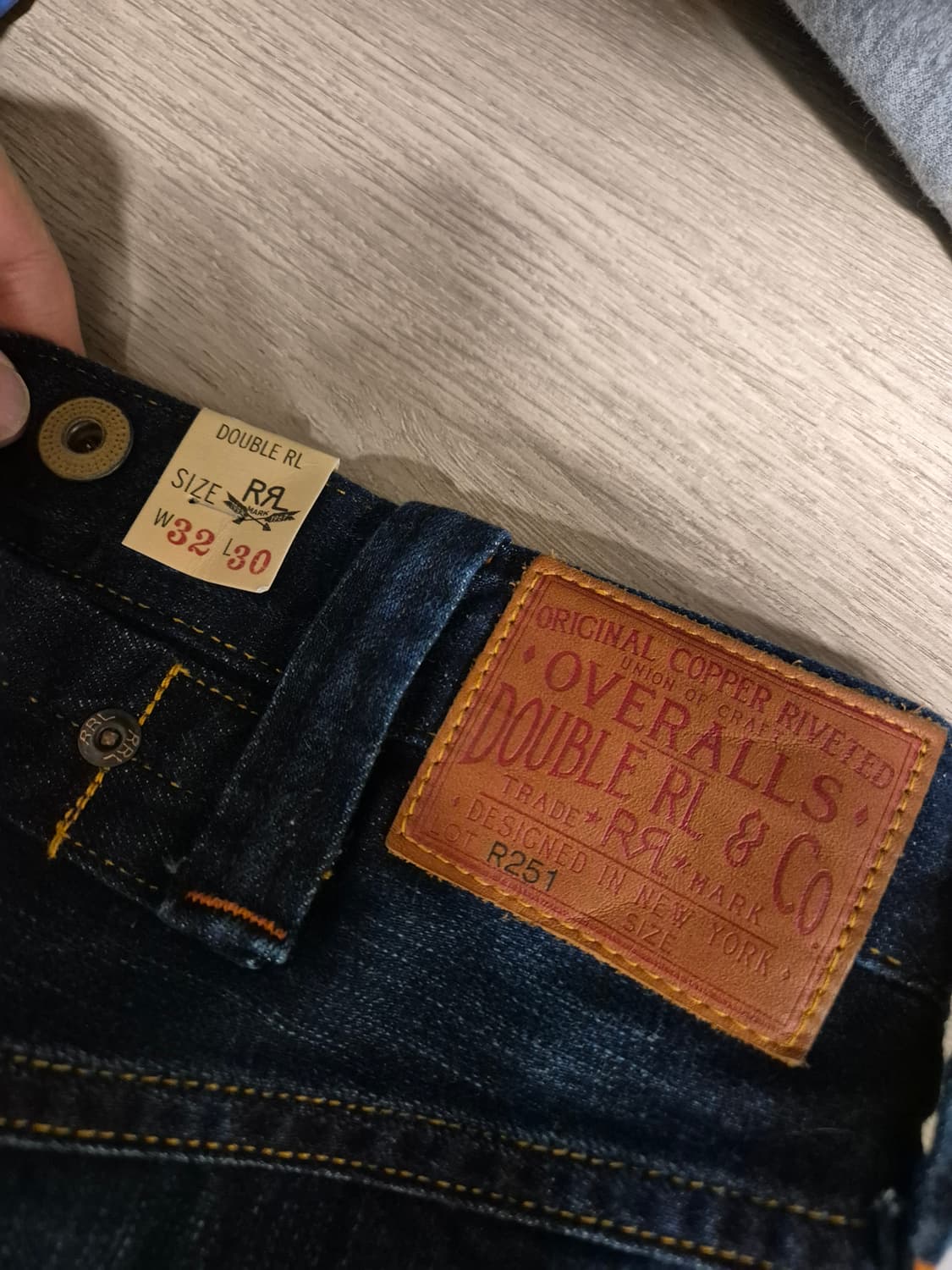 RRL 빈티지5포켓 버클백 데님 32/30 새상품 상품이미지5