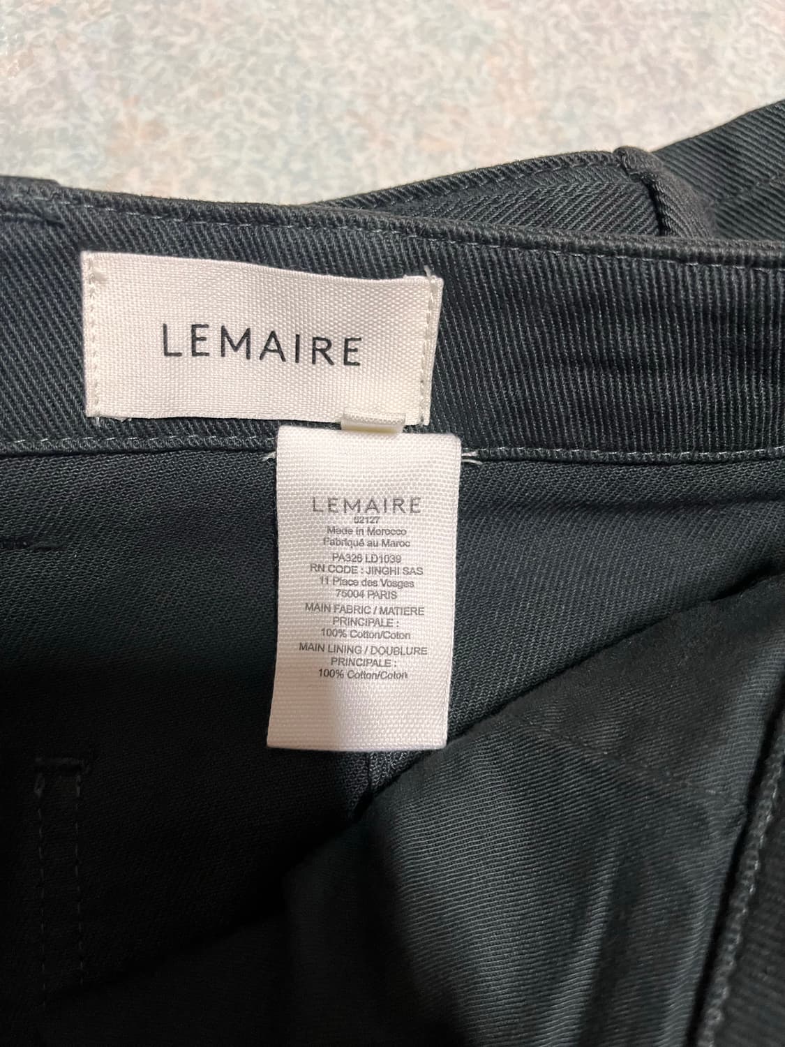 르메르 트위스티드 벨티드팬츠 카본블루 S사이즈 상품이미지8