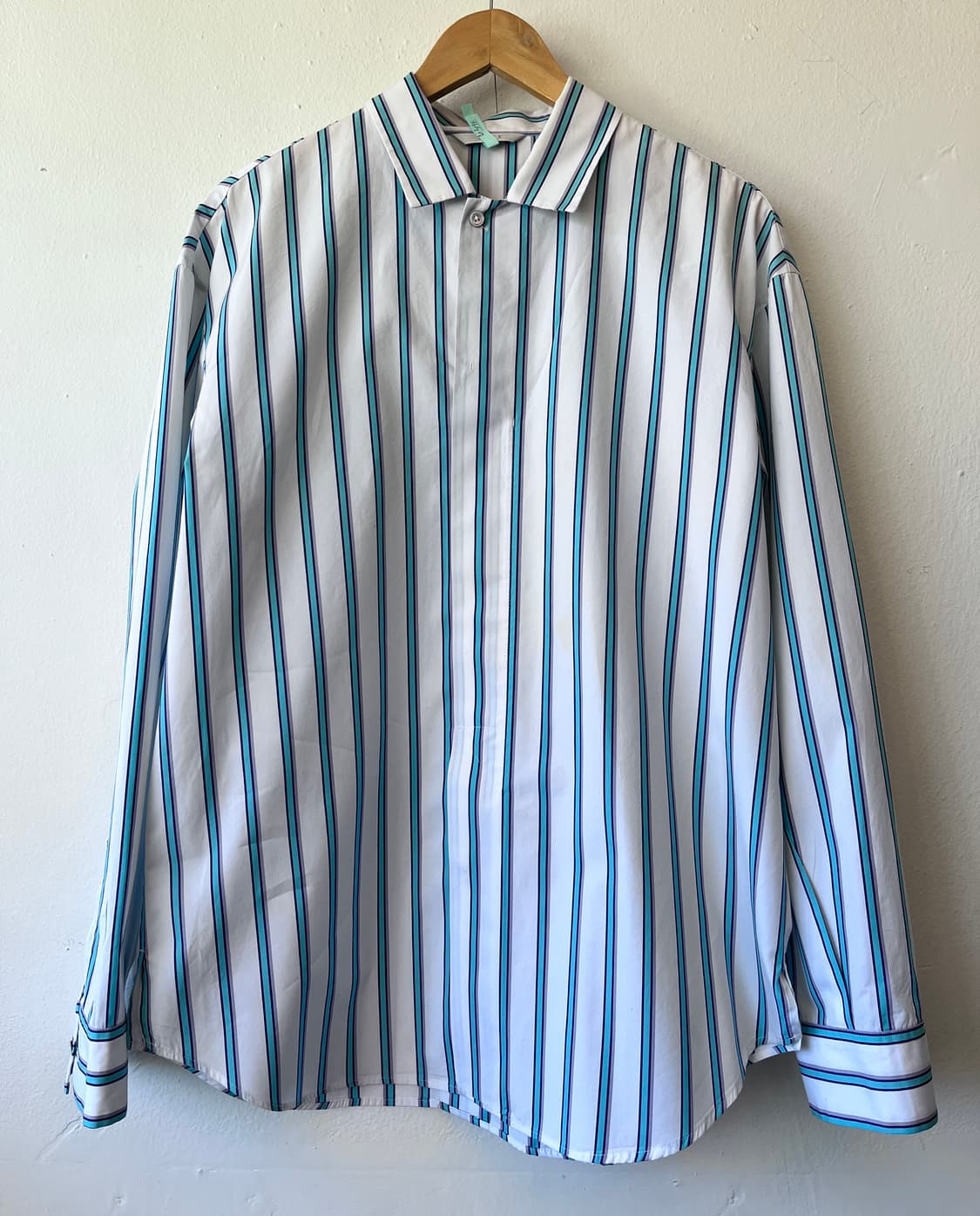 타임 남성 스트라이프긴팔셔츠 상품이미지1