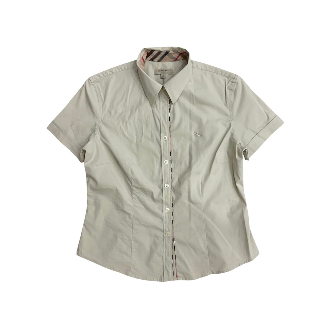 버버리 여성 스판 반팔 셔츠 m (한글택) 상품이미지1