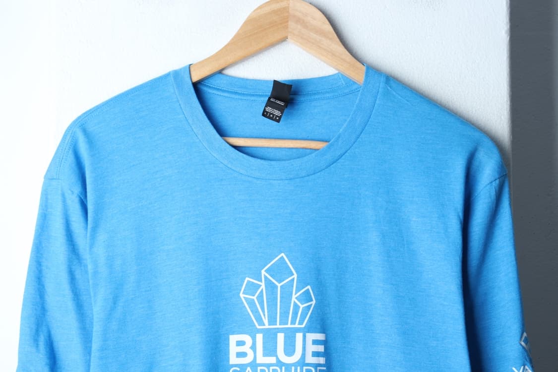 (L-2XL) 브랜드빈티지 반팔 티셔츠 USA 빅사이즈 블루-H30243 상품이미지3