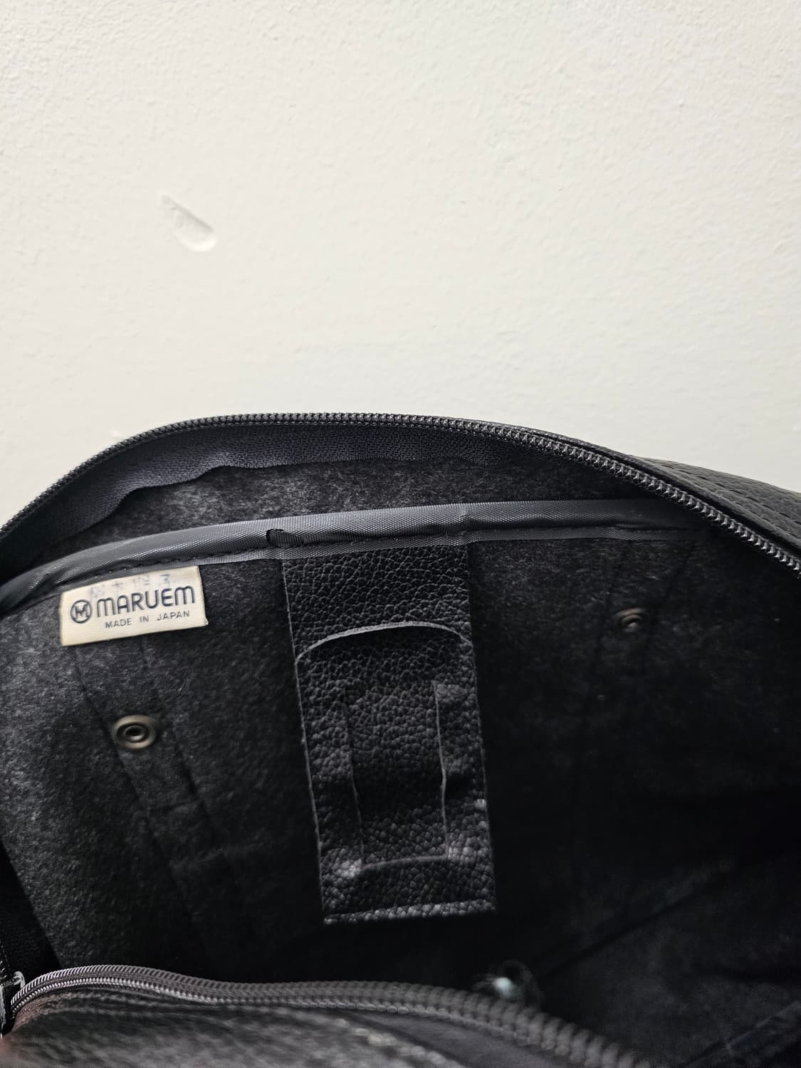 Maruem 블랙 레더 토트백 상품이미지10