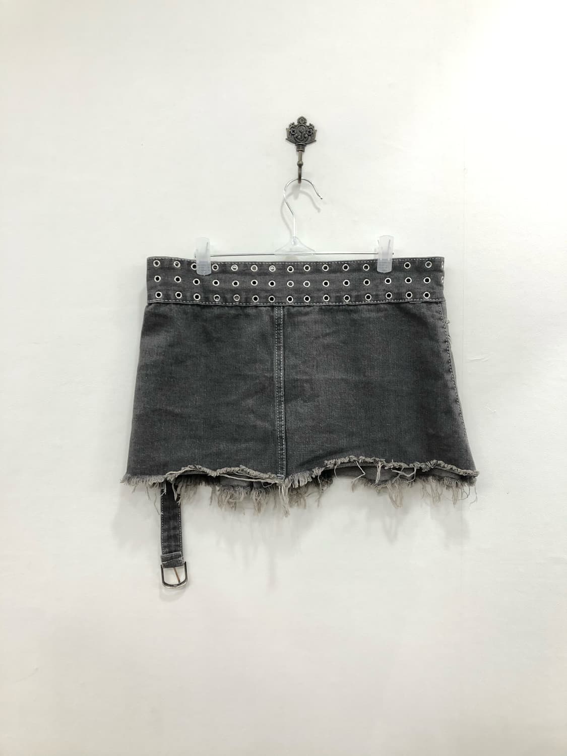 reworked punching grunge grey skirt 상품이미지2