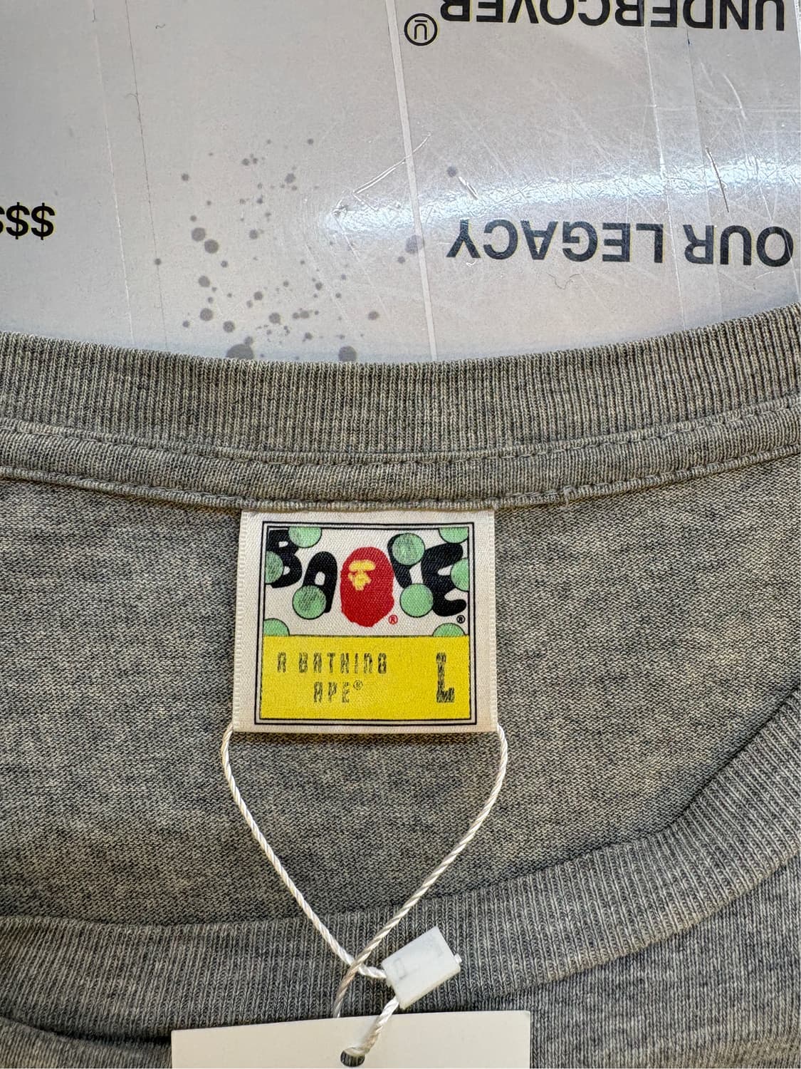 베이프 빅 에이프 헤드 그레이 반팔 티셔츠 상품이미지3