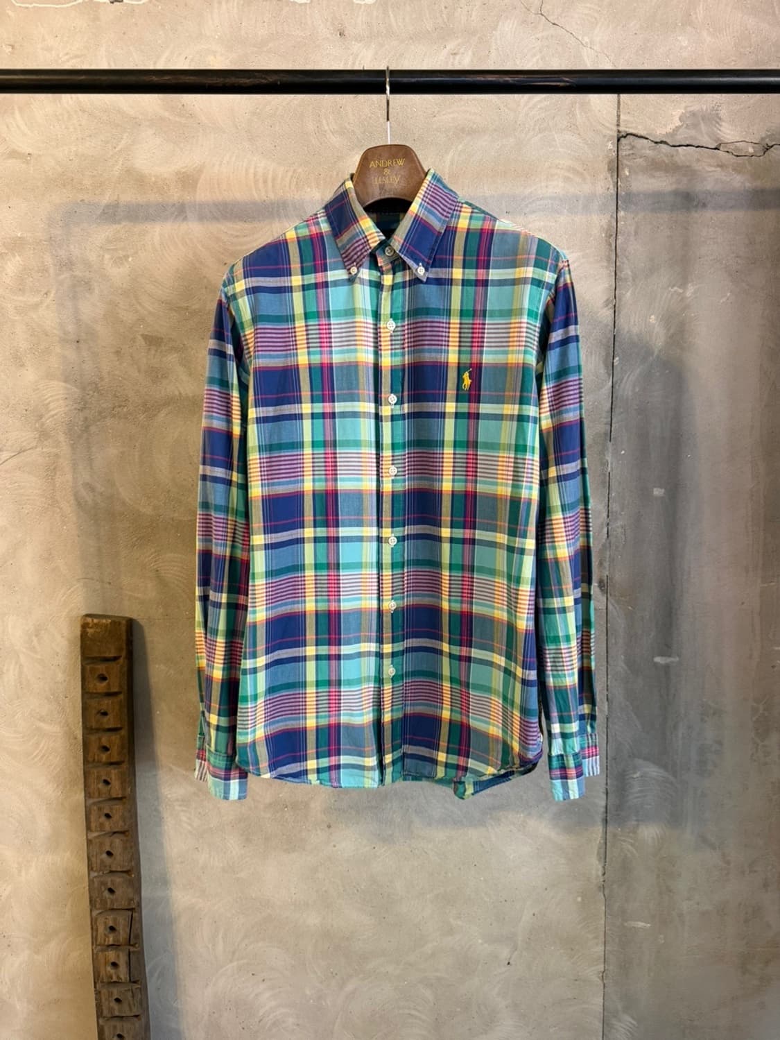 폴로 랄프로렌 마드라스 셔츠 100 상품이미지5