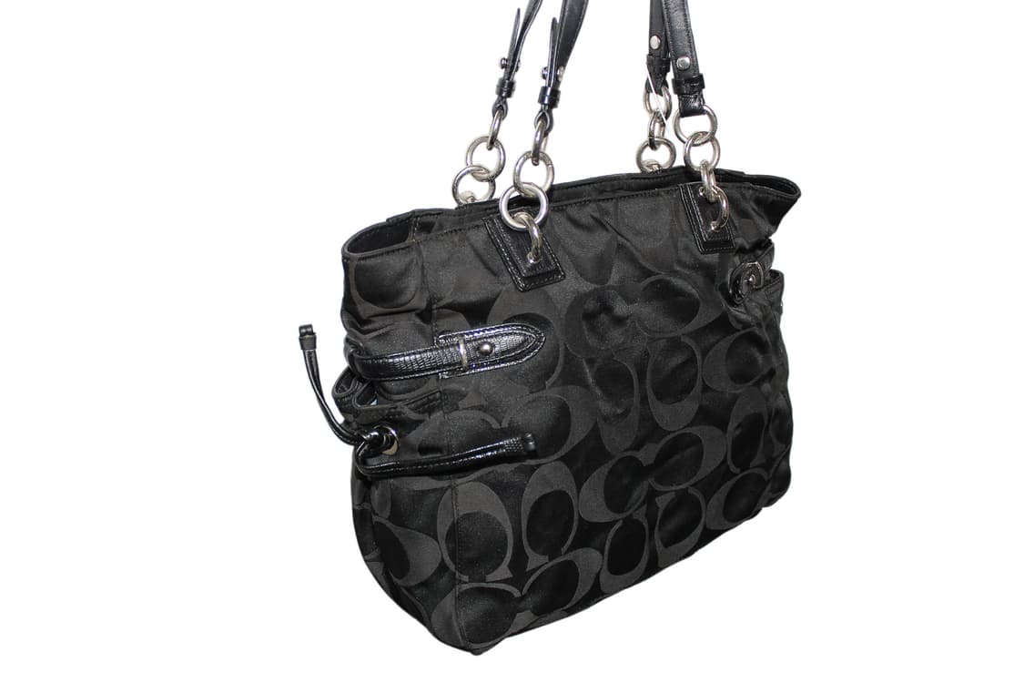 2000s COACH 코치 자카드 토트백 상품이미지4