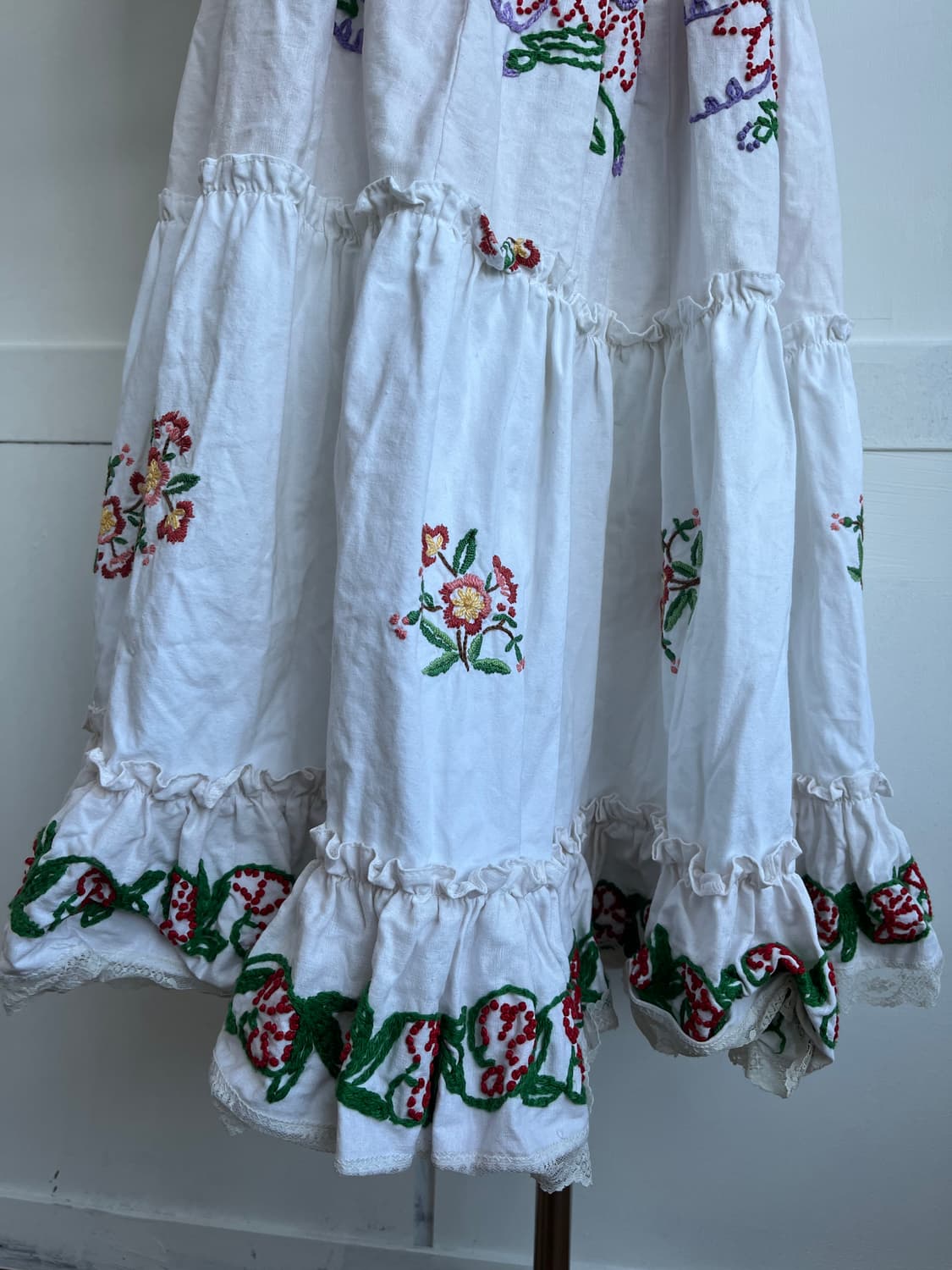 앤티크 자수 러플 롱 원피스 상품이미지4