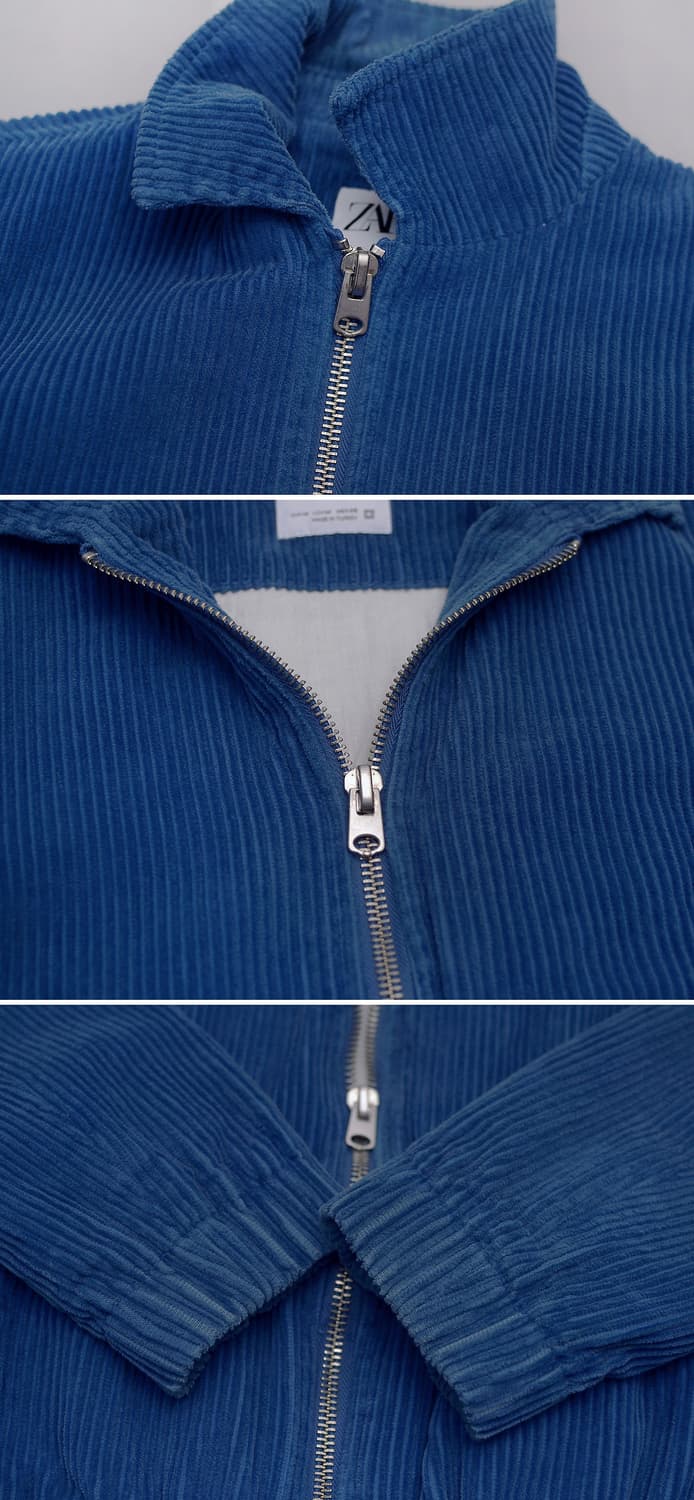 자라 (ZARA) 빅코듀로이 집업 블루종 자켓 (M / 100+) 상품이미지9