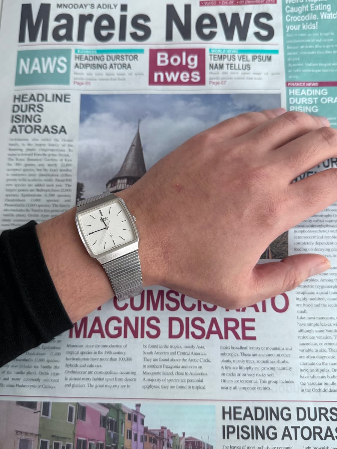 세이코 Seiko 쿼츠 스퀘어 상품이미지4