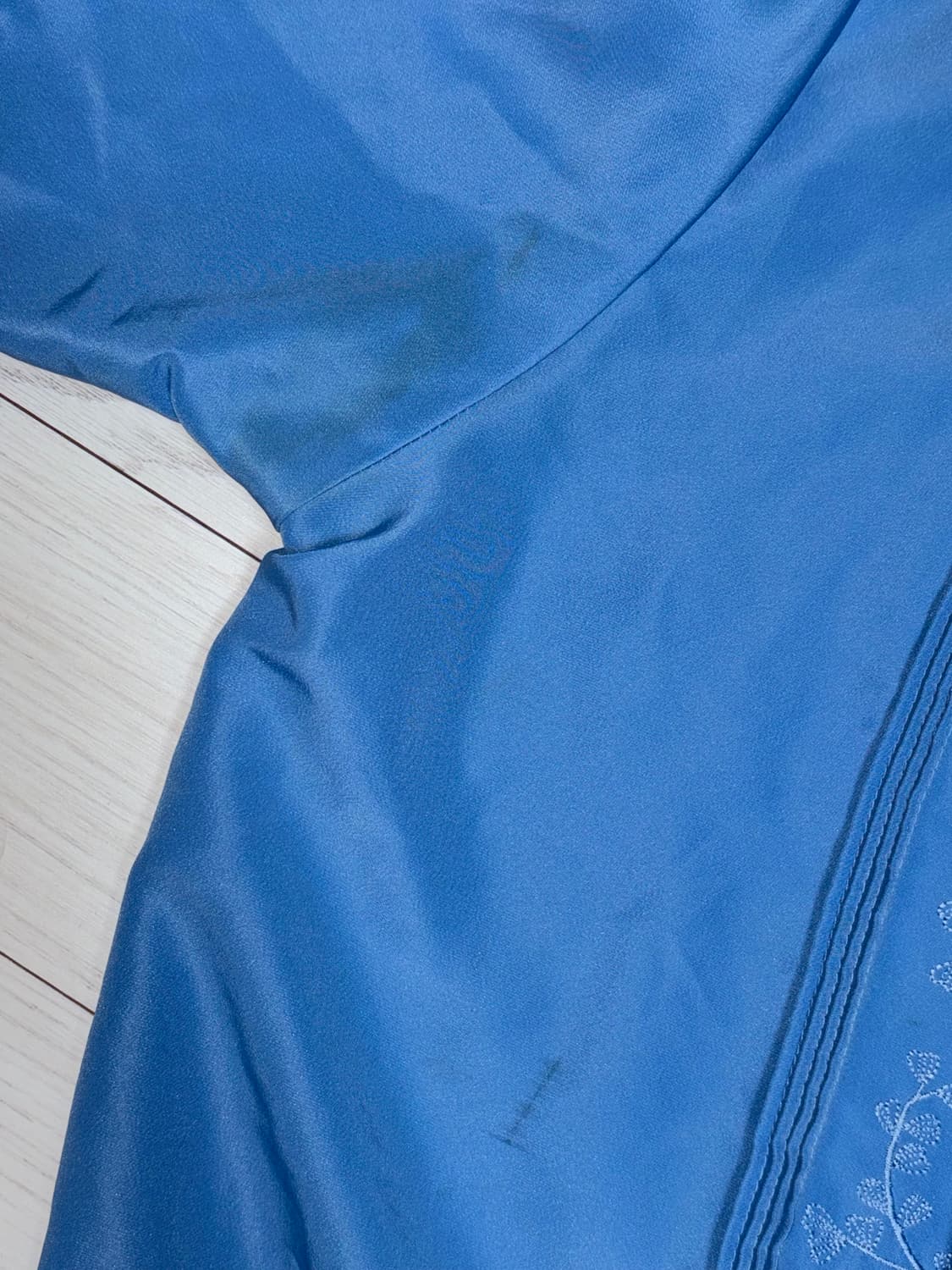 하늘색 빈티지 반팔 블라우스  하와이안 y2k 상품이미지5