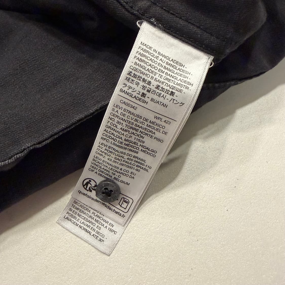 [L] 리바이스 블랙 웨스턴 데님 셔츠 B334 상품이미지7