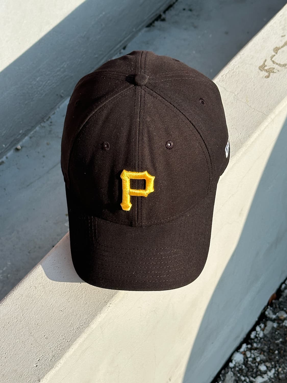 [L-XL] 뉴에라 피츠버그 로고 블랙 볼캡 모자 상품이미지1