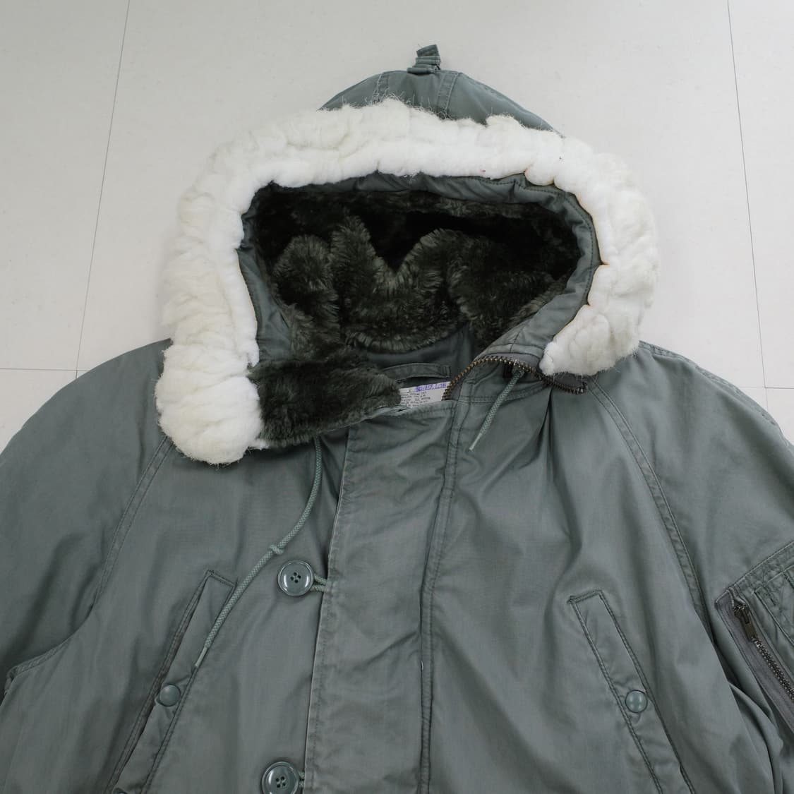 86년 미공군 USAF N-3B 플라이트 파카 (Greenbrier)  상품이미지2