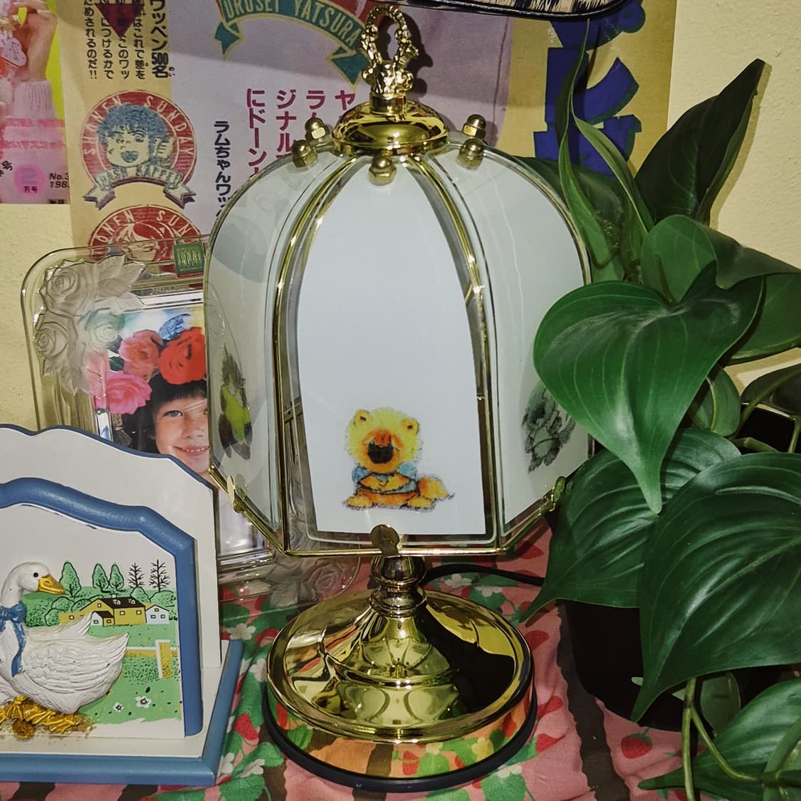 90s 레트로 애니멀 글라스 터치 테이블 램프 상품이미지10