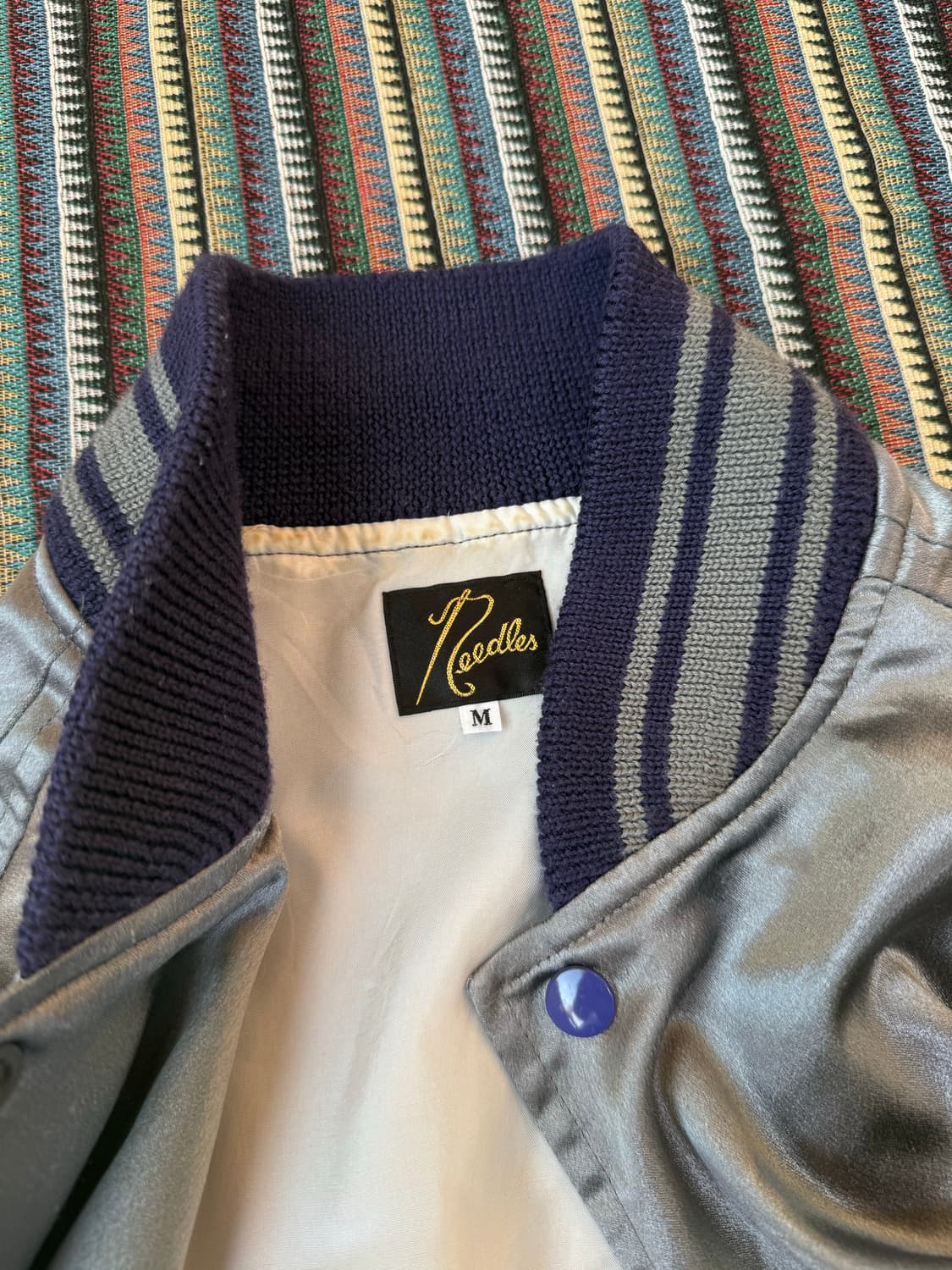 니들스 사틴 바시티 자켓 상품이미지3