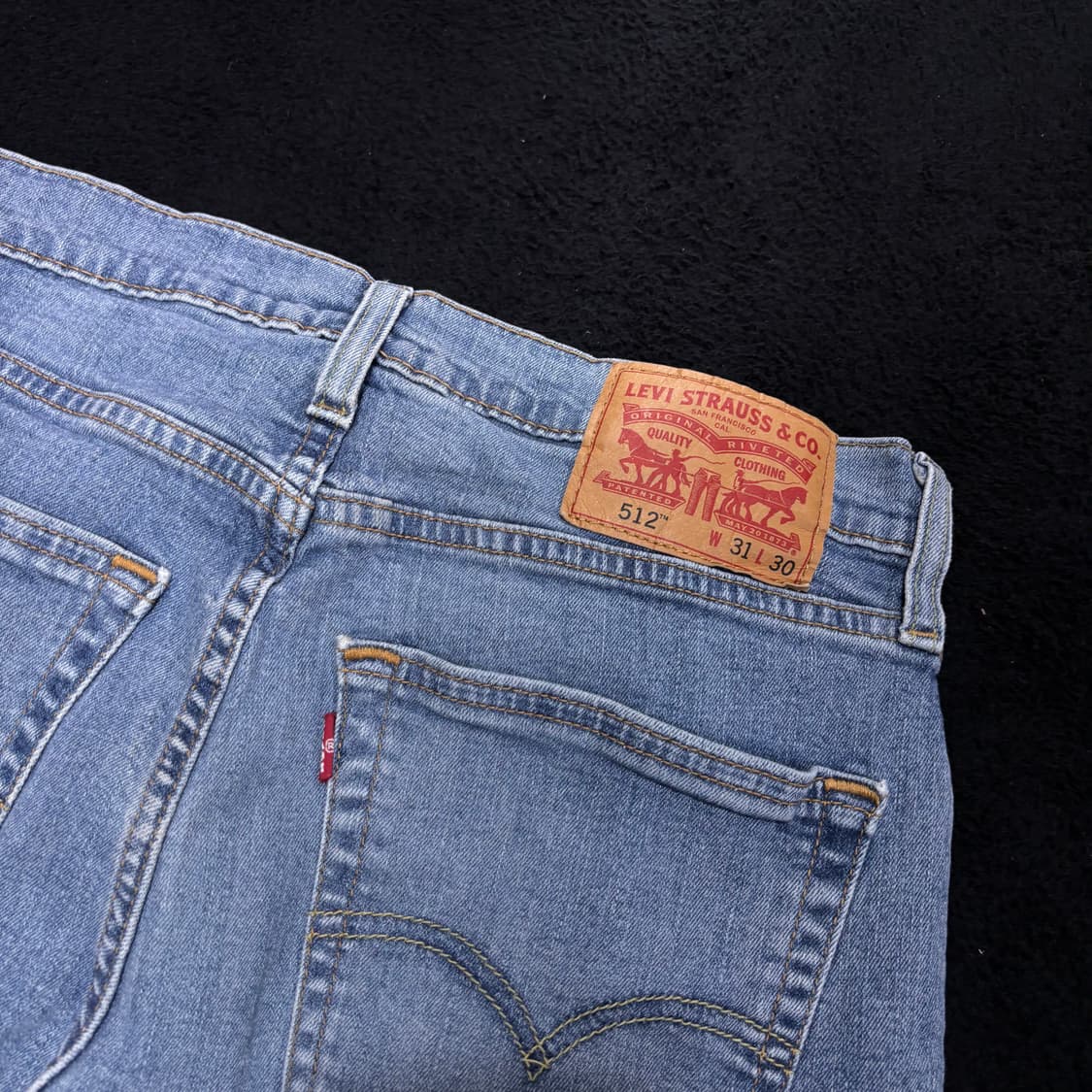 31 리바이스512 연청 슬림스트레이트 데님팬츠 상품이미지3