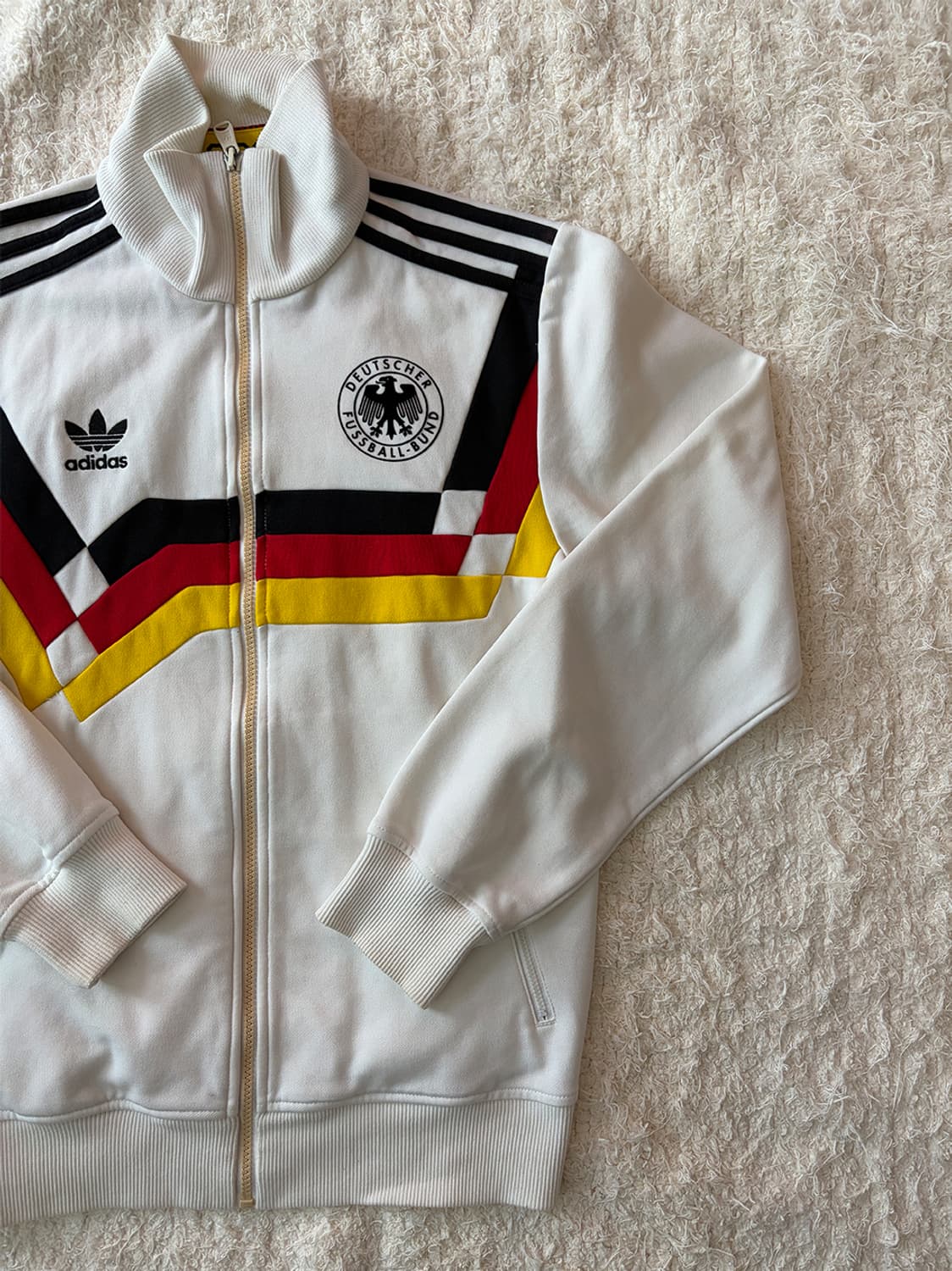 아디다스 아이보리 연카키 베켄바우어 트랙탑 져지 상품이미지3