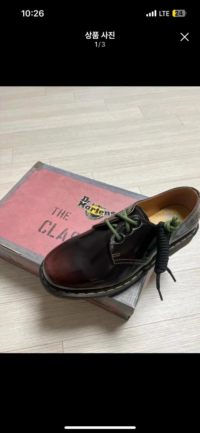 [us9] 닥터마틴 더 클래시 the clash 체리레드 새상품 상품이미지1