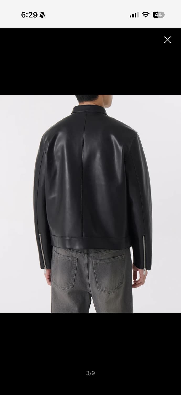 무신사 스탠다드 레더 레이서 자켓 상품이미지3