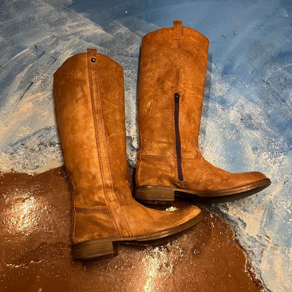 Paola ferri leather western boots 상품이미지1