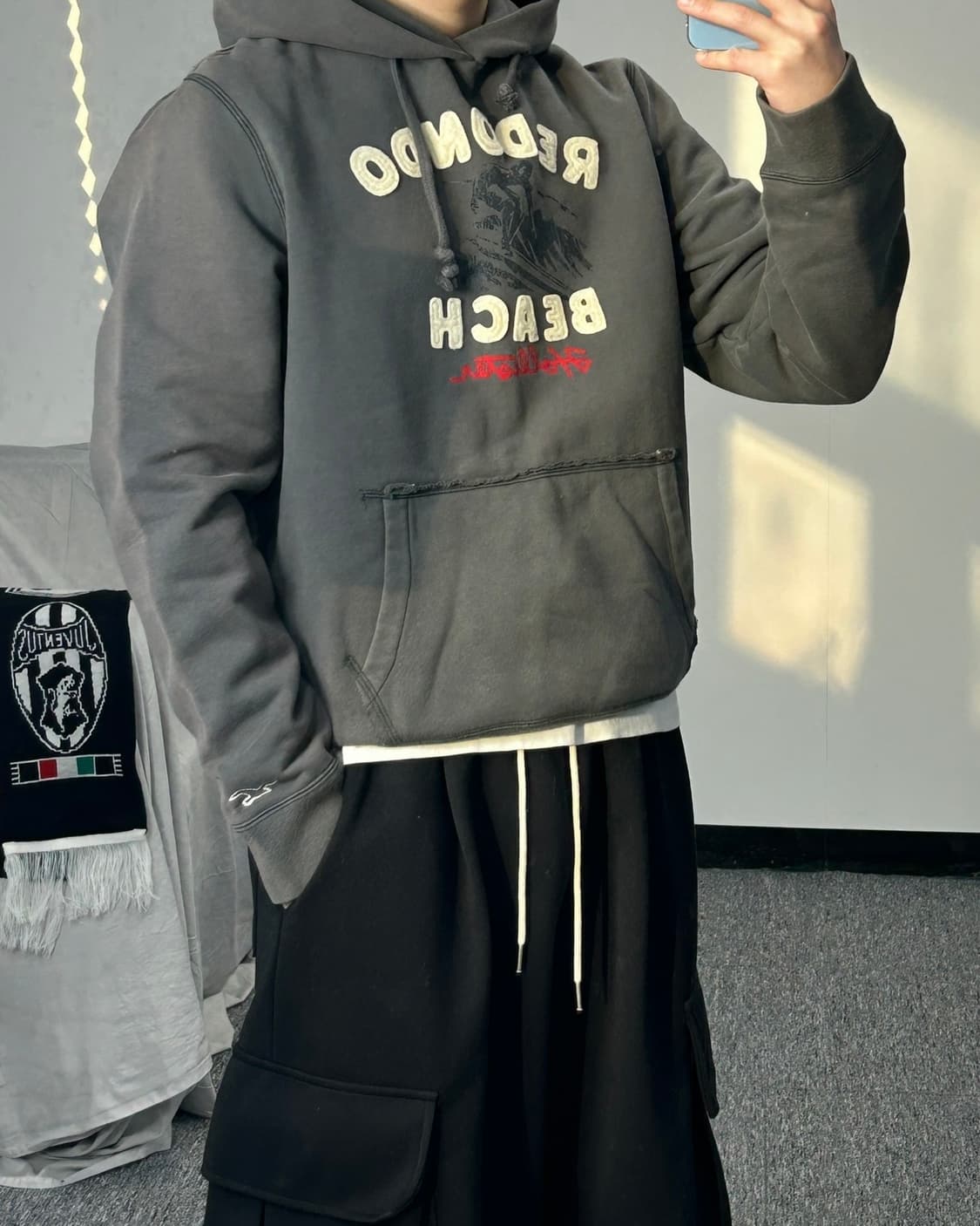 홀리스터 그레이 레돈도 비치 후드티  상품이미지2