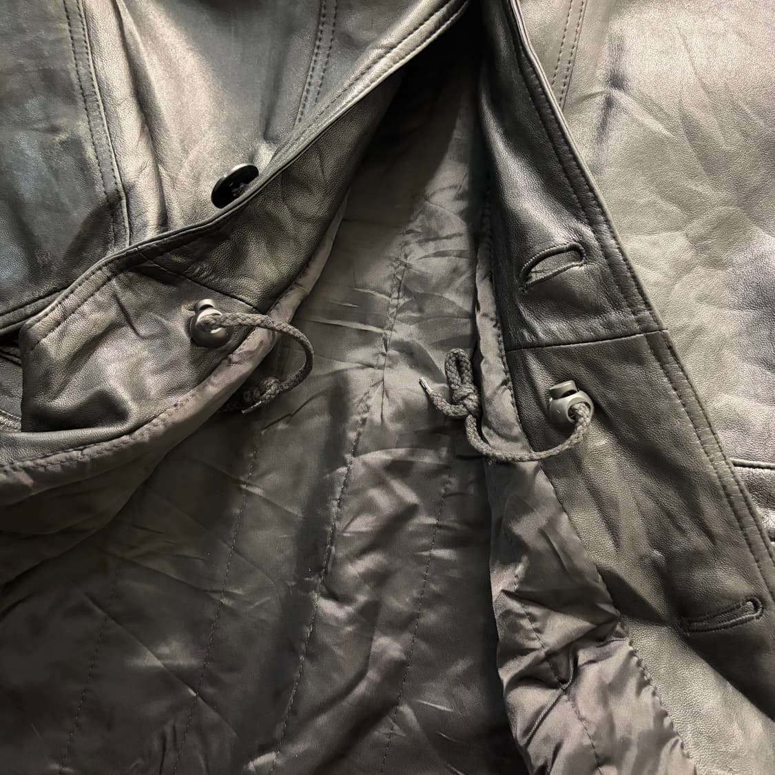 90s DISCO 빈티지 양가죽 자켓 XL 상품이미지9