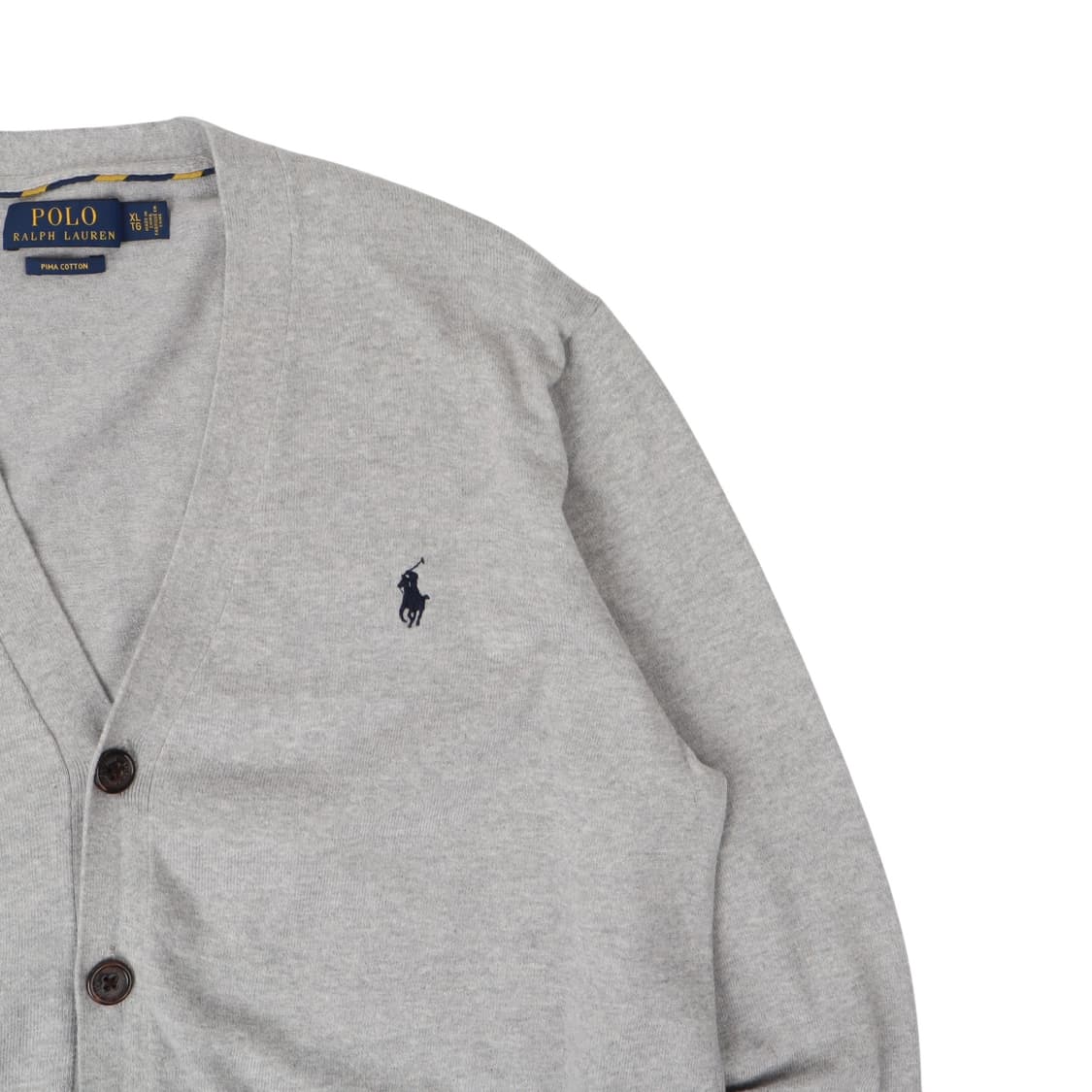 폴로 랄프로렌 라이트 그레이 피마코튼 가디건 상품이미지3