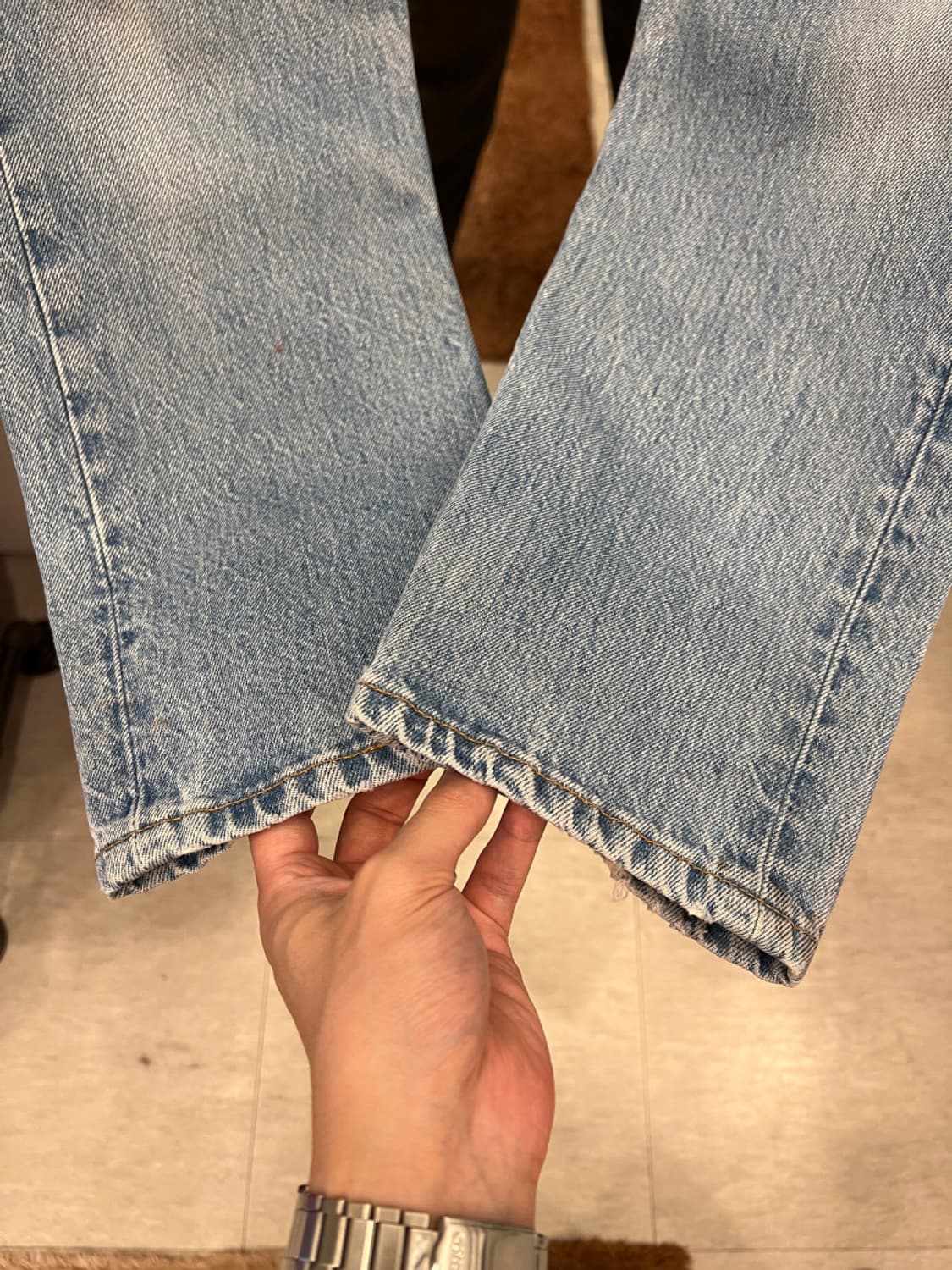 90s Levis 리바이스 501 데님 팬츠 (26inch) (USA) 상품이미지3
