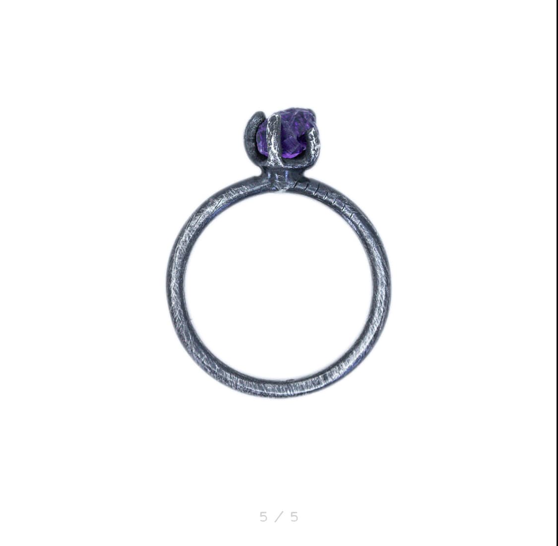 비주류 Amethyst Line ring(10.5호) 상품이미지2