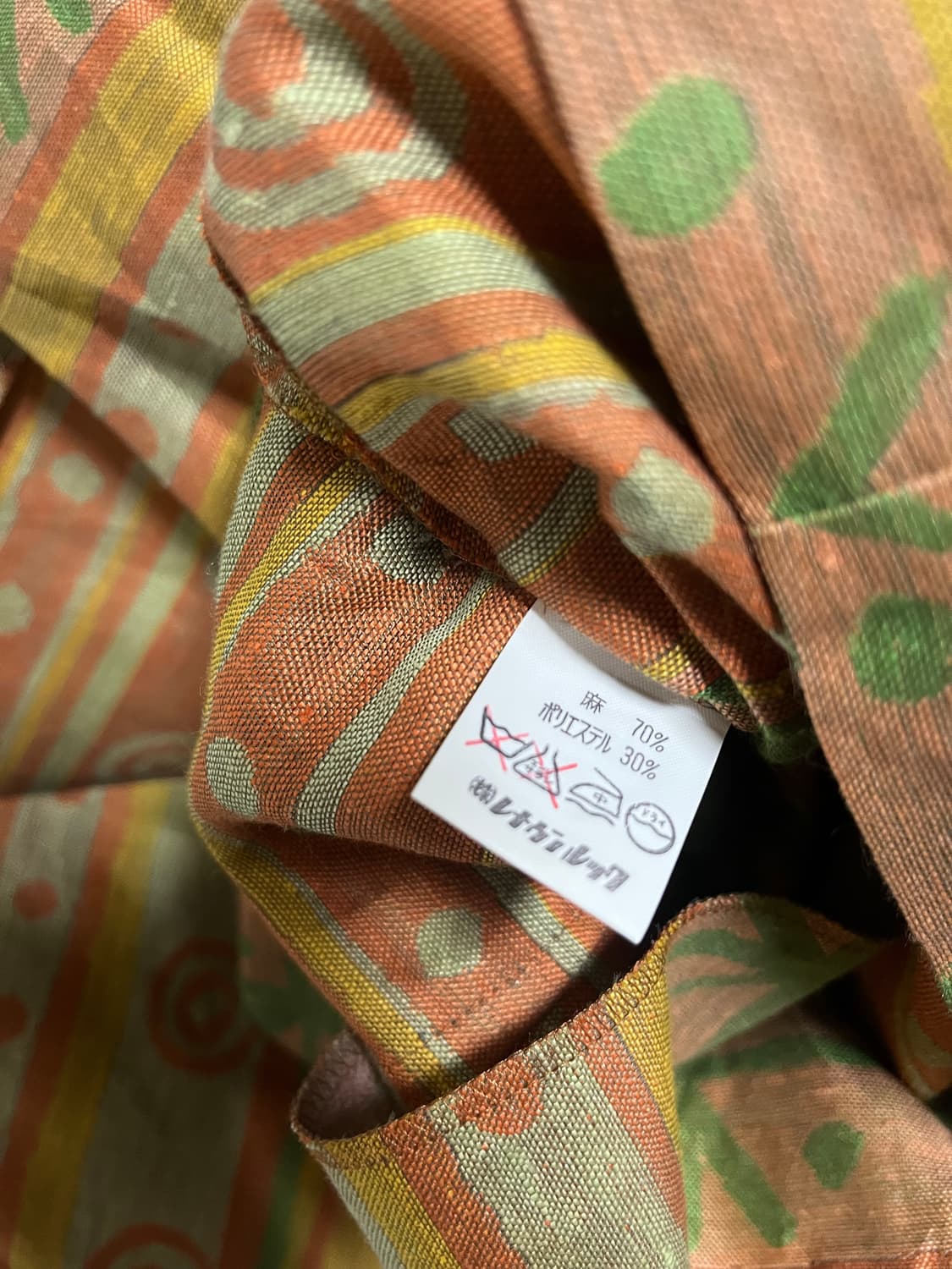 일본 빈티지 제품의 패턴 자켓 상품이미지4